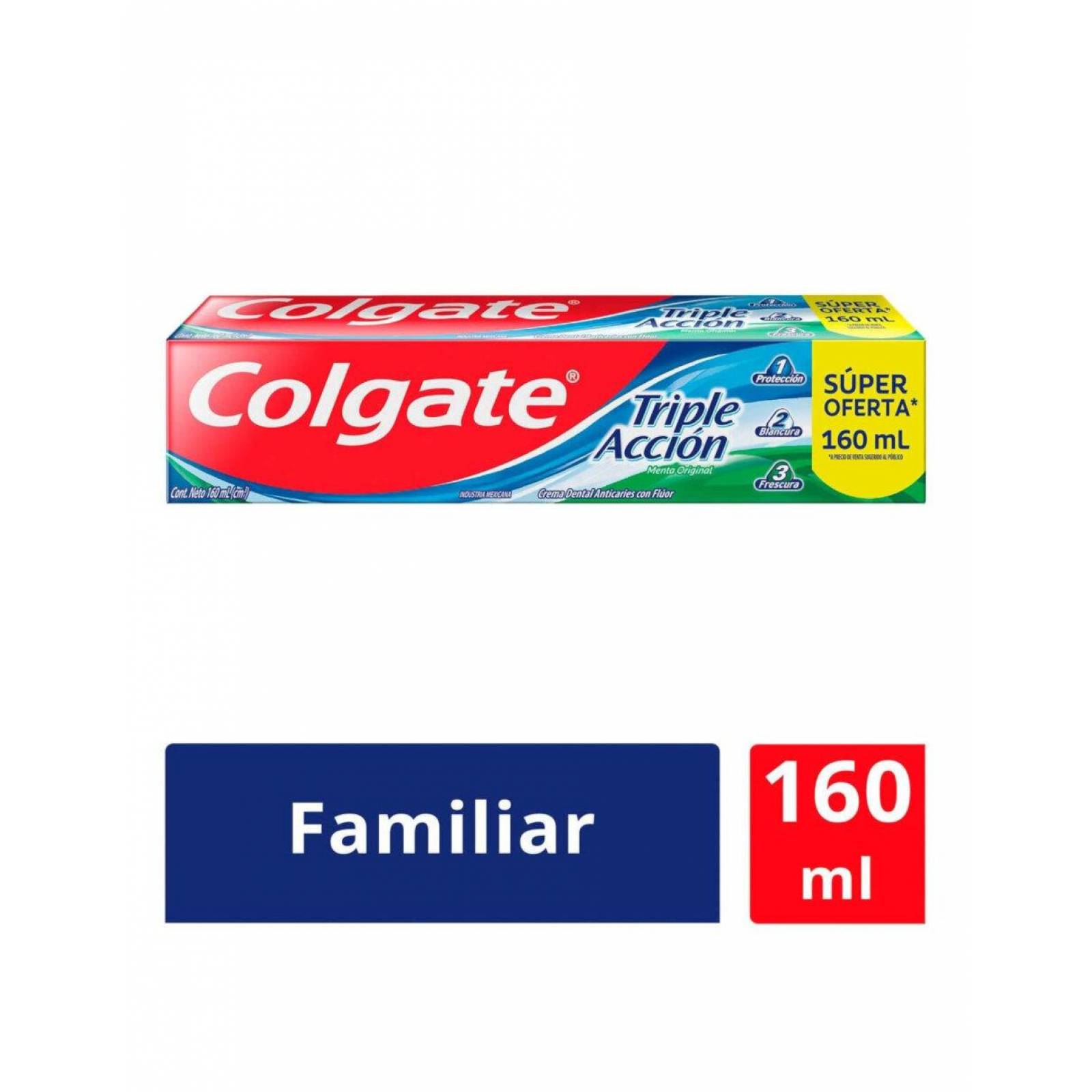 Pack de 72 Crema Dental Colgate Triple Acción 160 ml 