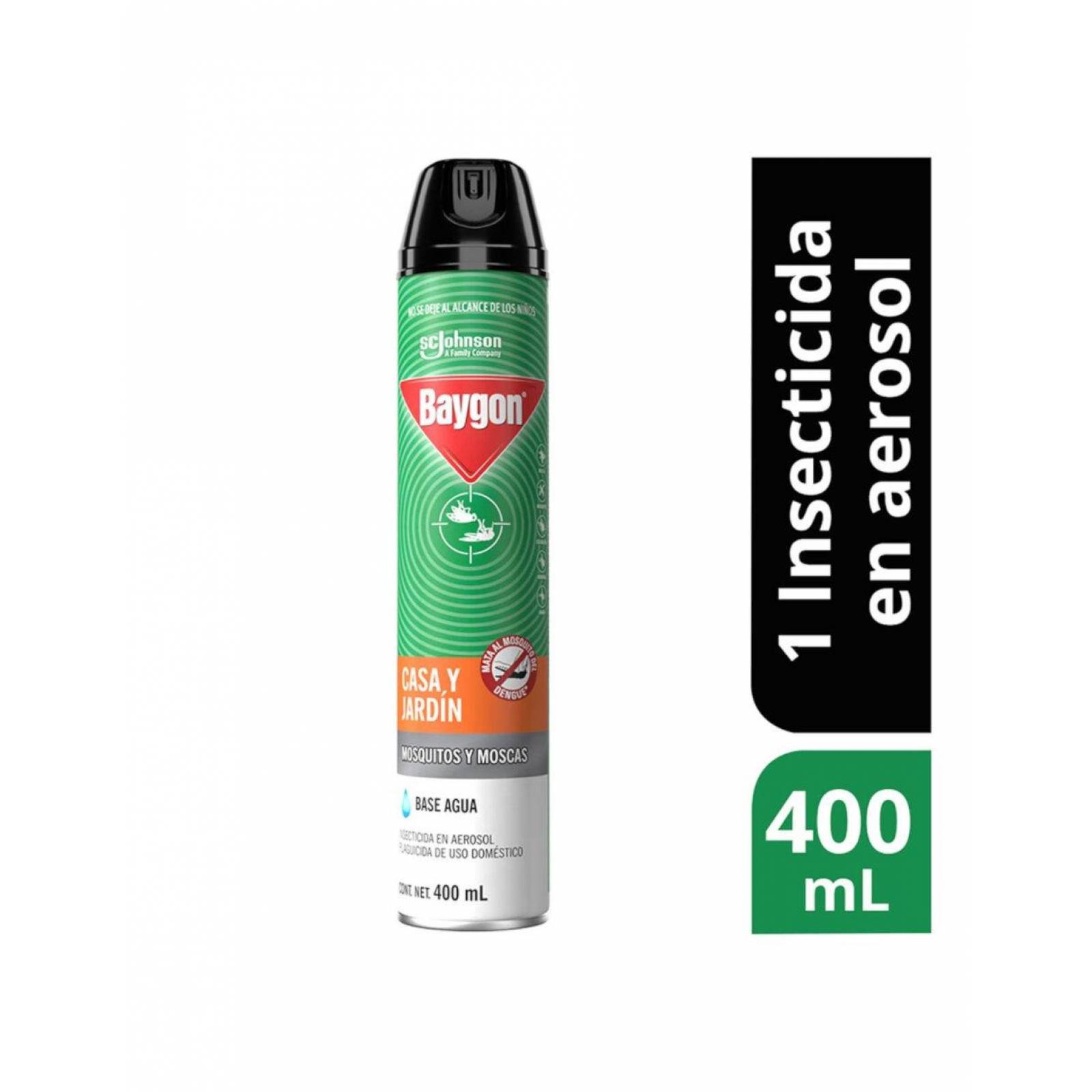 Pack de 12 Insecticida Baygon Casa y Jardín 400 ml 