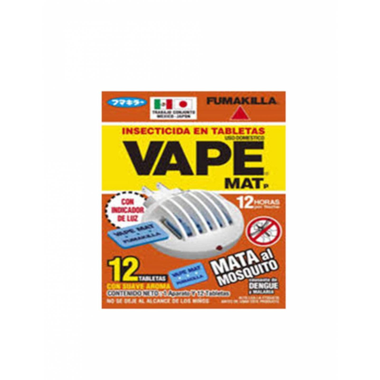 Vape Insecticida Pack de 12 Insecticida Vape Laminitas + Aparato 12 piezas