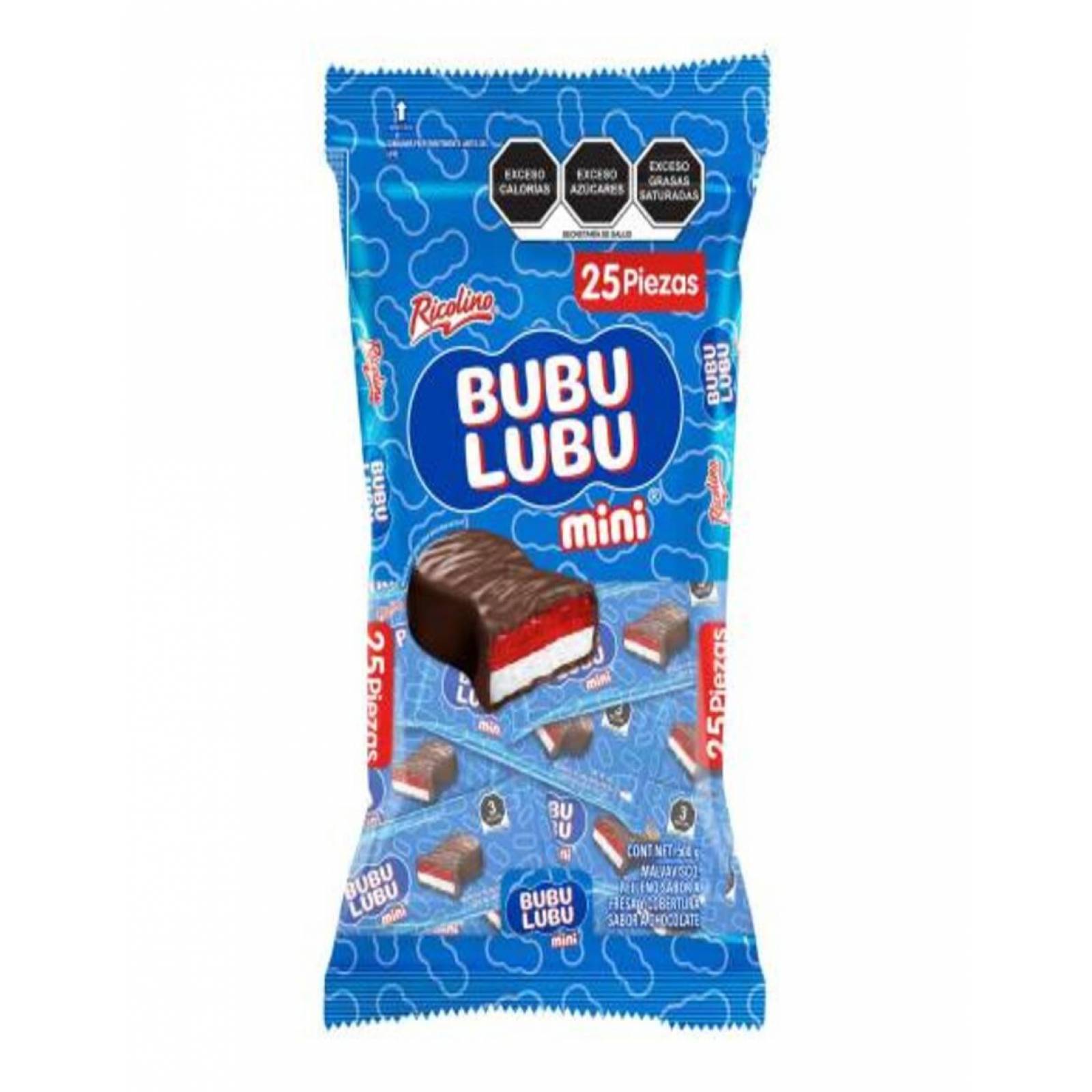 Pack de 10 Dulce Ricolino Mini Bubulubu de 25/20GR 