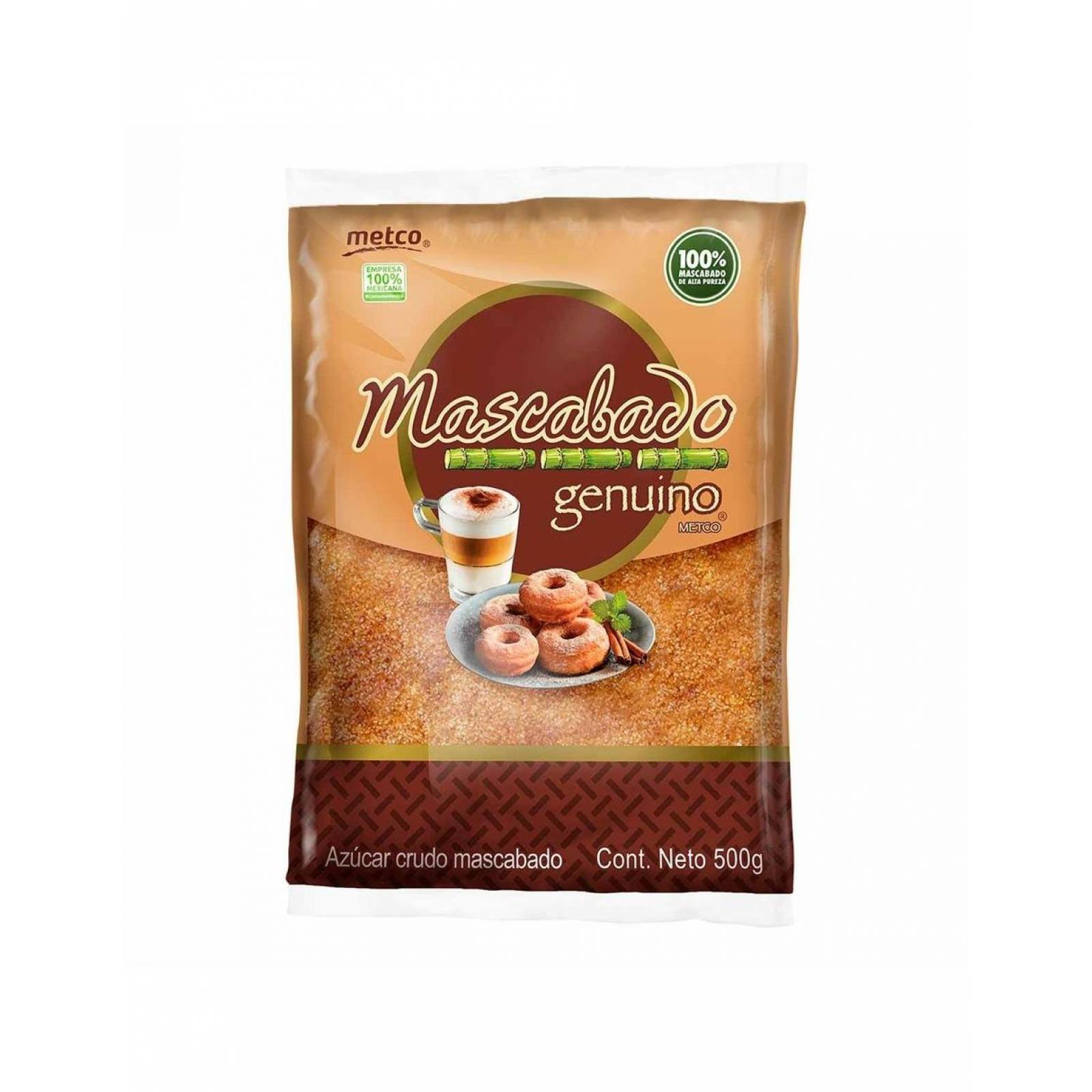 Pack de 12 Azúcar Mascabado Metco Bolsa de 500 gr 