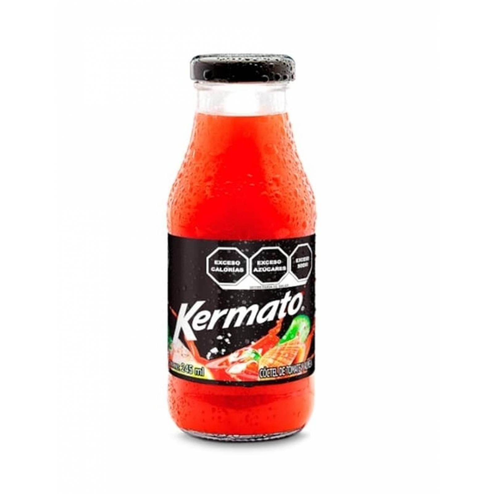 Pack de 12 Jugo de Tomate/Almeja Kermato Frasco 245 ml 