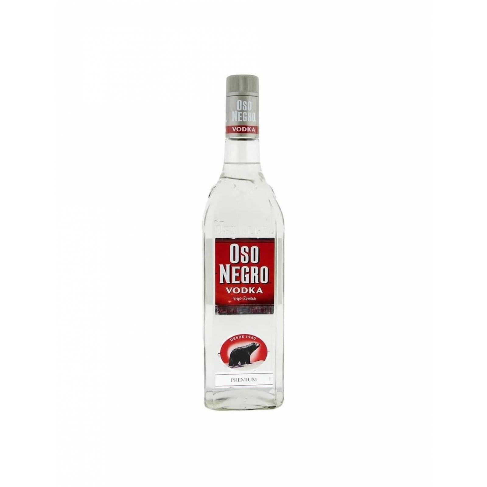 Pack de 12 Vodka Oso Negro de 1l 