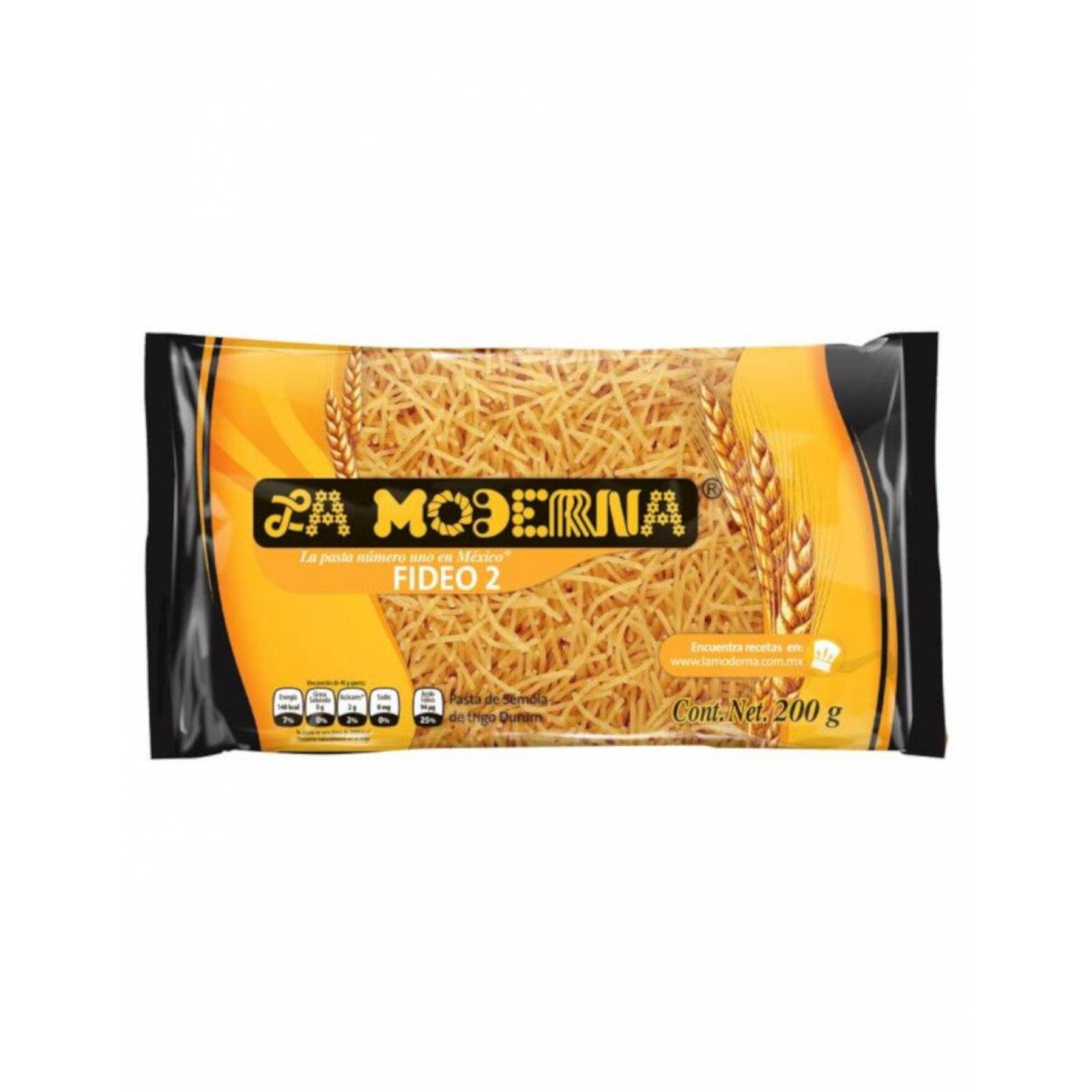 Pack de 20 Sopa para Pasta La Moderna Fideo #2 200 gr 