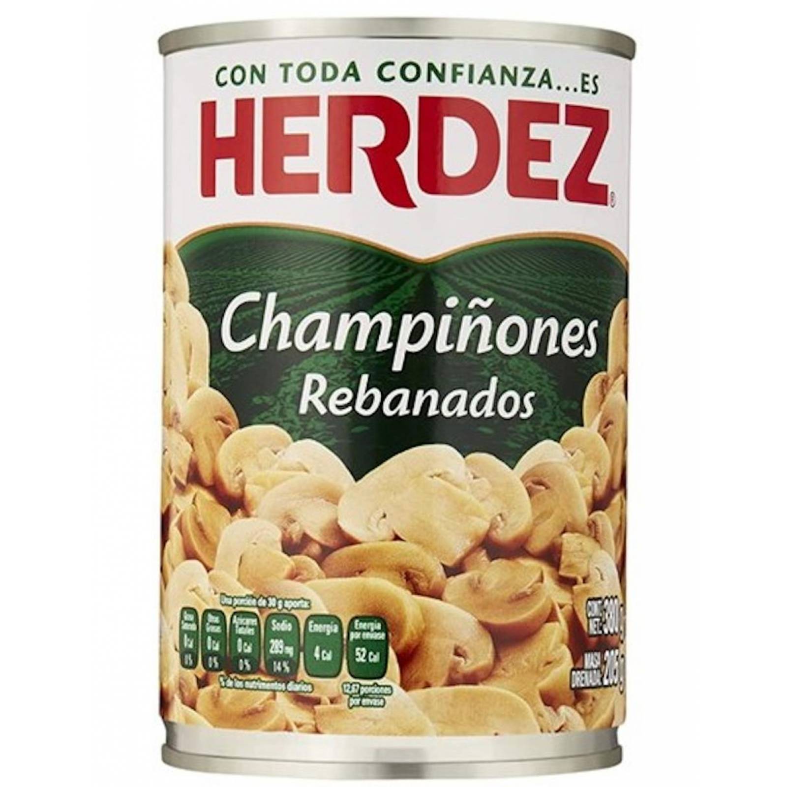 Pack de 24 Champiñones rebanados Herdez de 380g 