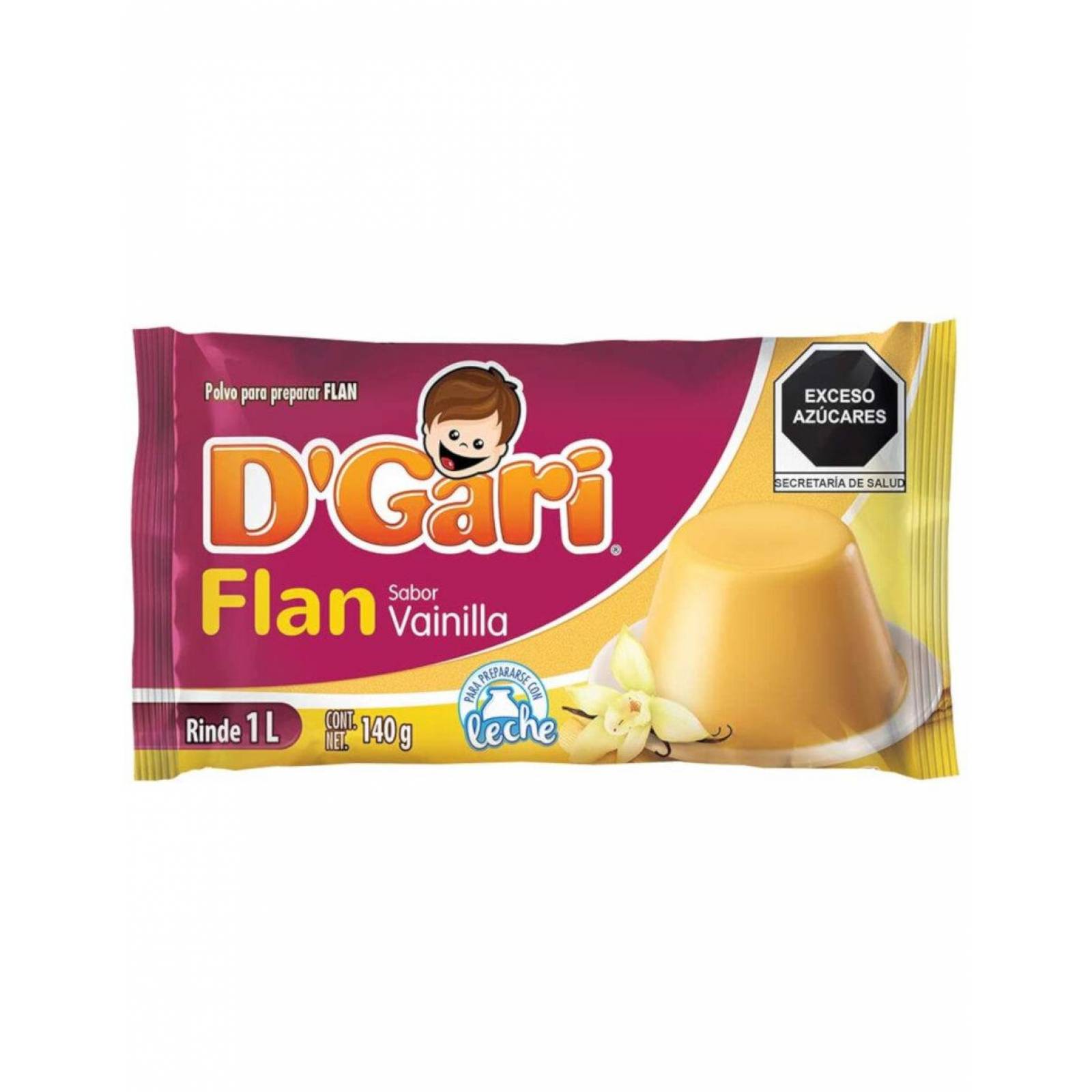 Pack de 50 Flan D'Gari Vainilla 140 gr 