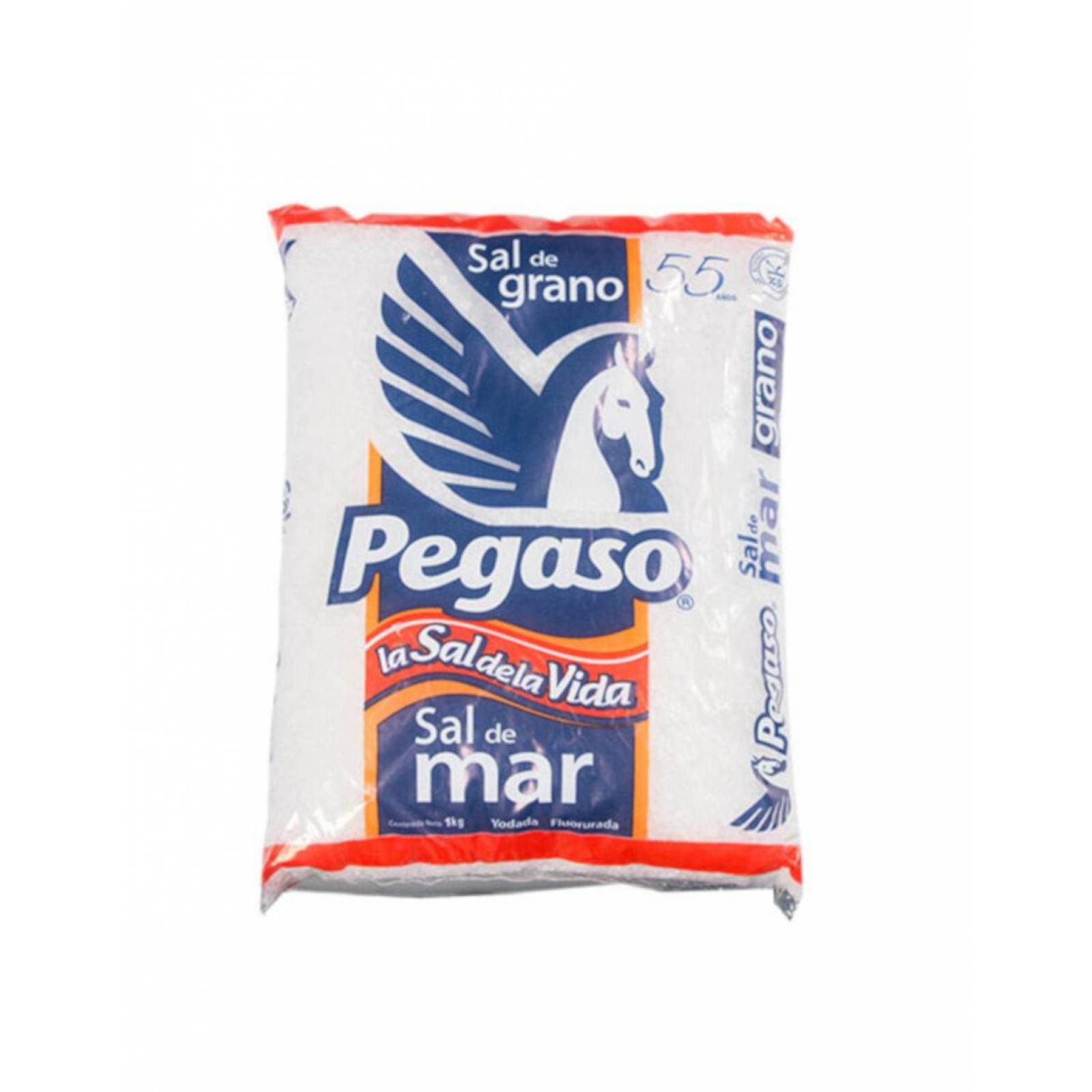 Pack de 12 Sal Pegaso de Grano 1 Kg 
