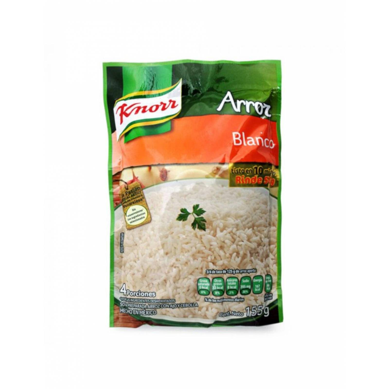 Pack de 12 Sopa Knorr Arroz Blanco 155 gr 