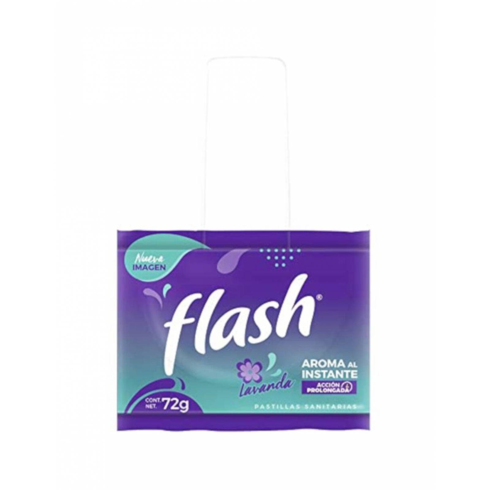 Pack de 48 Pastilla Sanitaria Flash Gancho Lavanda 72 gr