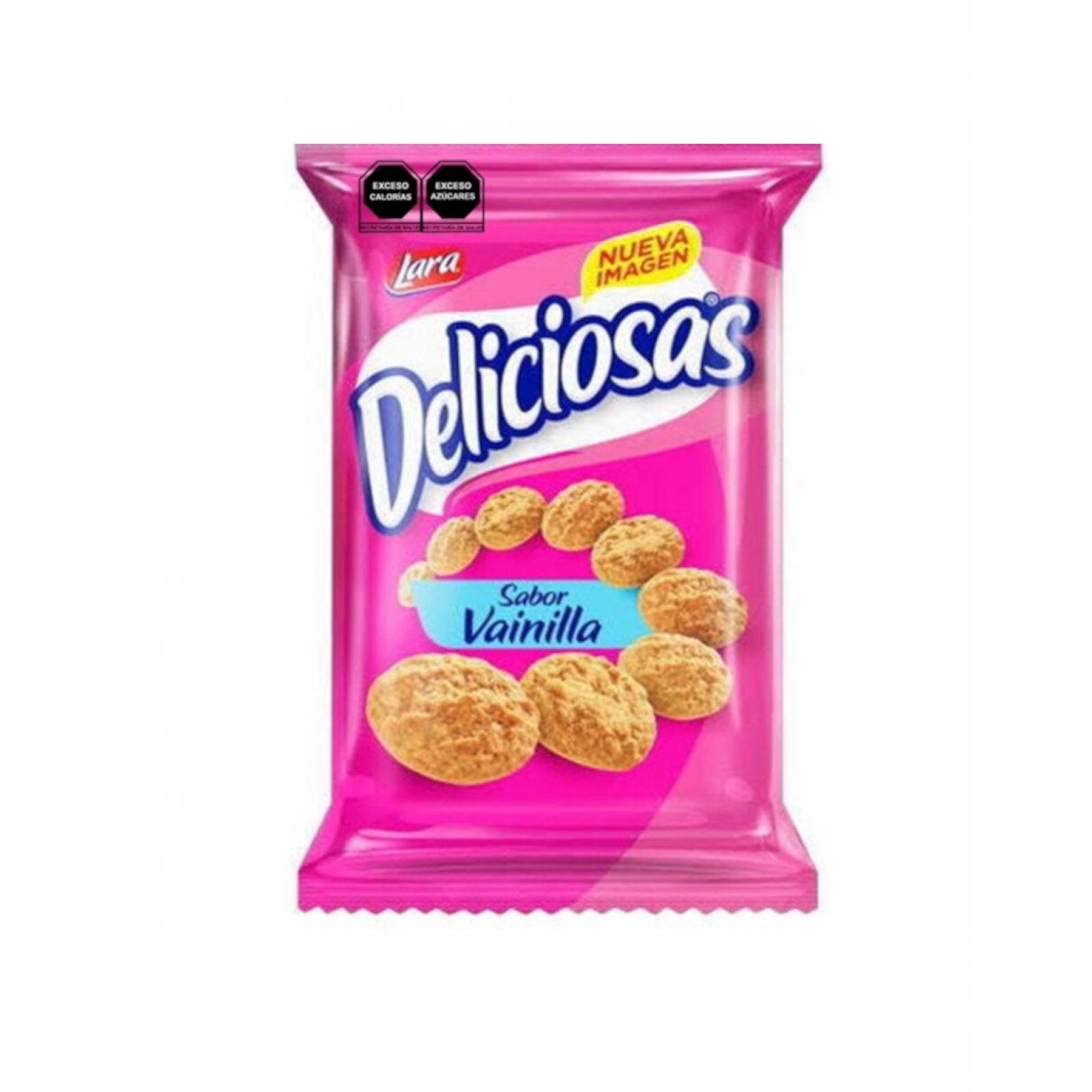 Pack de 24 Galletas Lara Deliciosas Vainilla 90 gr 