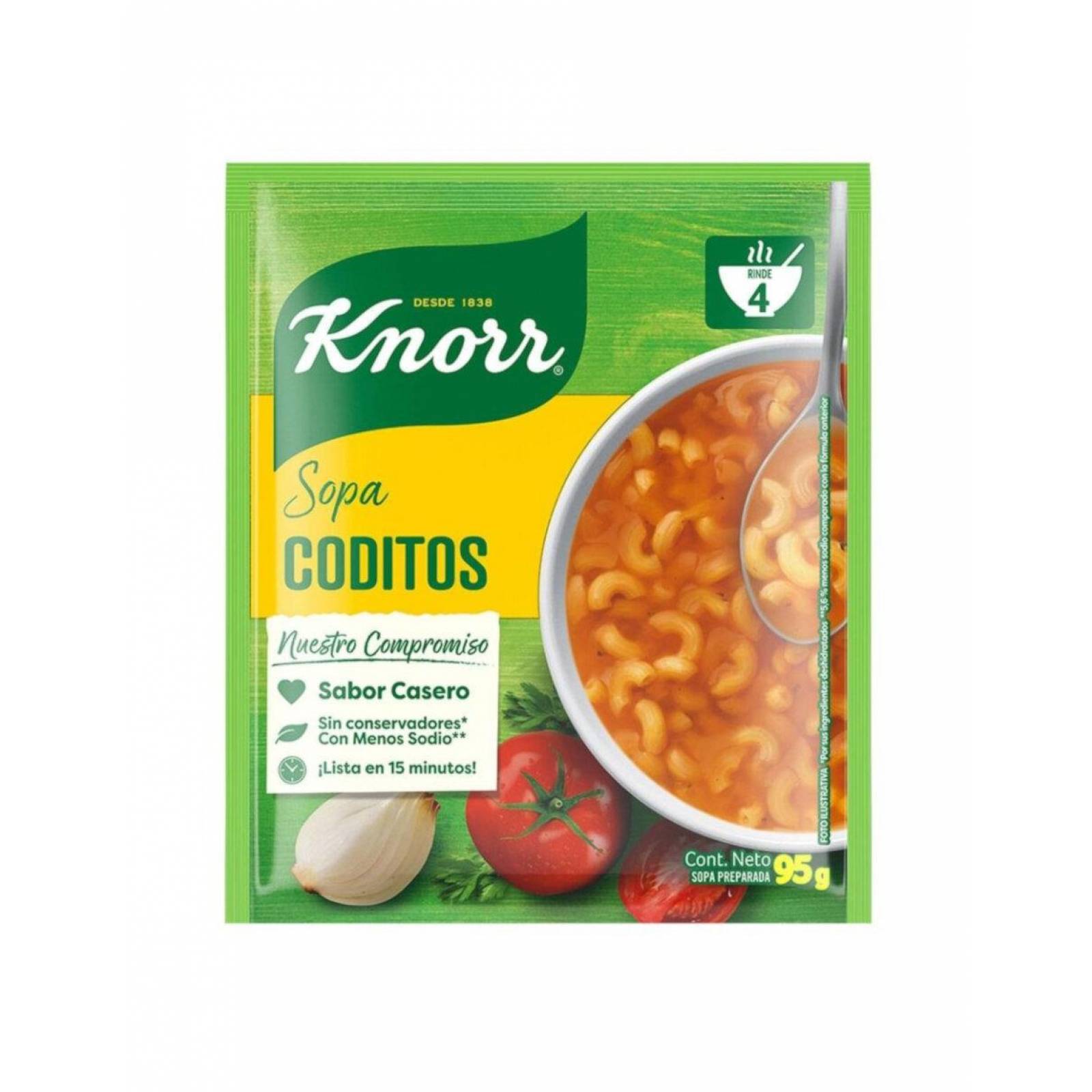 Pack de 12 Sopa Knorr Coditos 95 gr 