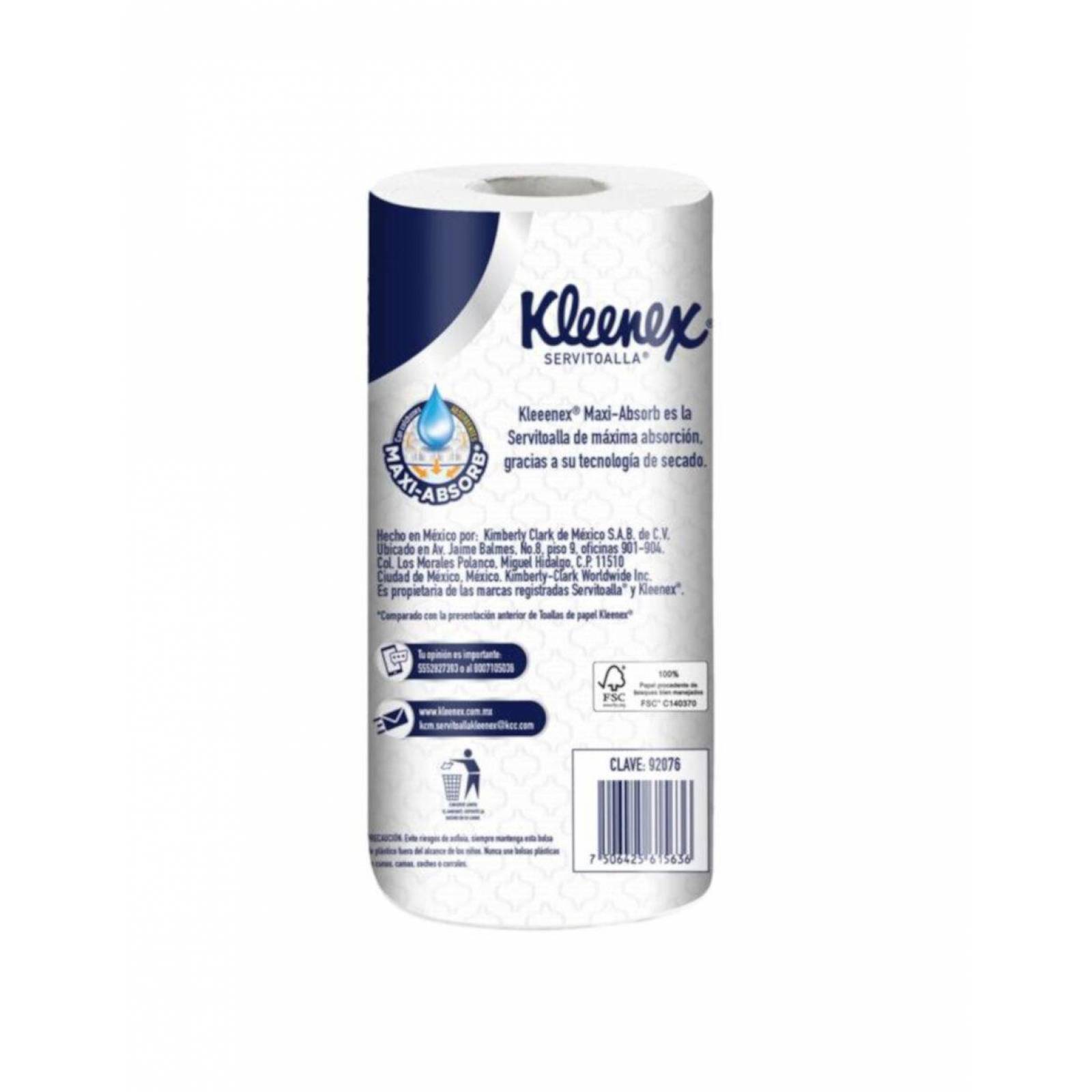 Pack de 12 Servitoalla Kleenex Maxi-Absorb 117 HD 