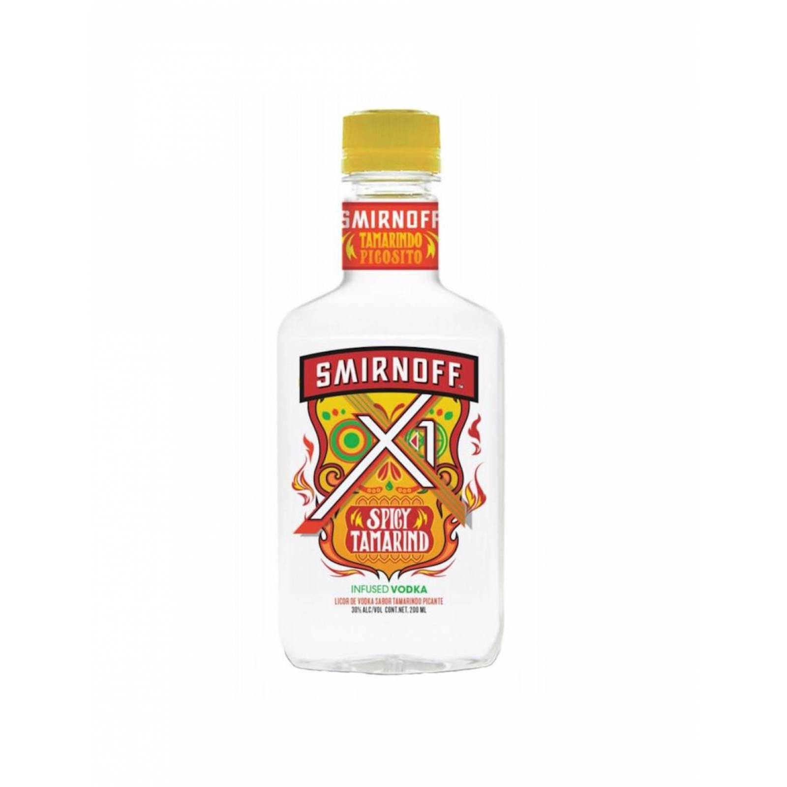 Pack de 48 Vodka Smirnoff Spicy Tamarind de 200ml 