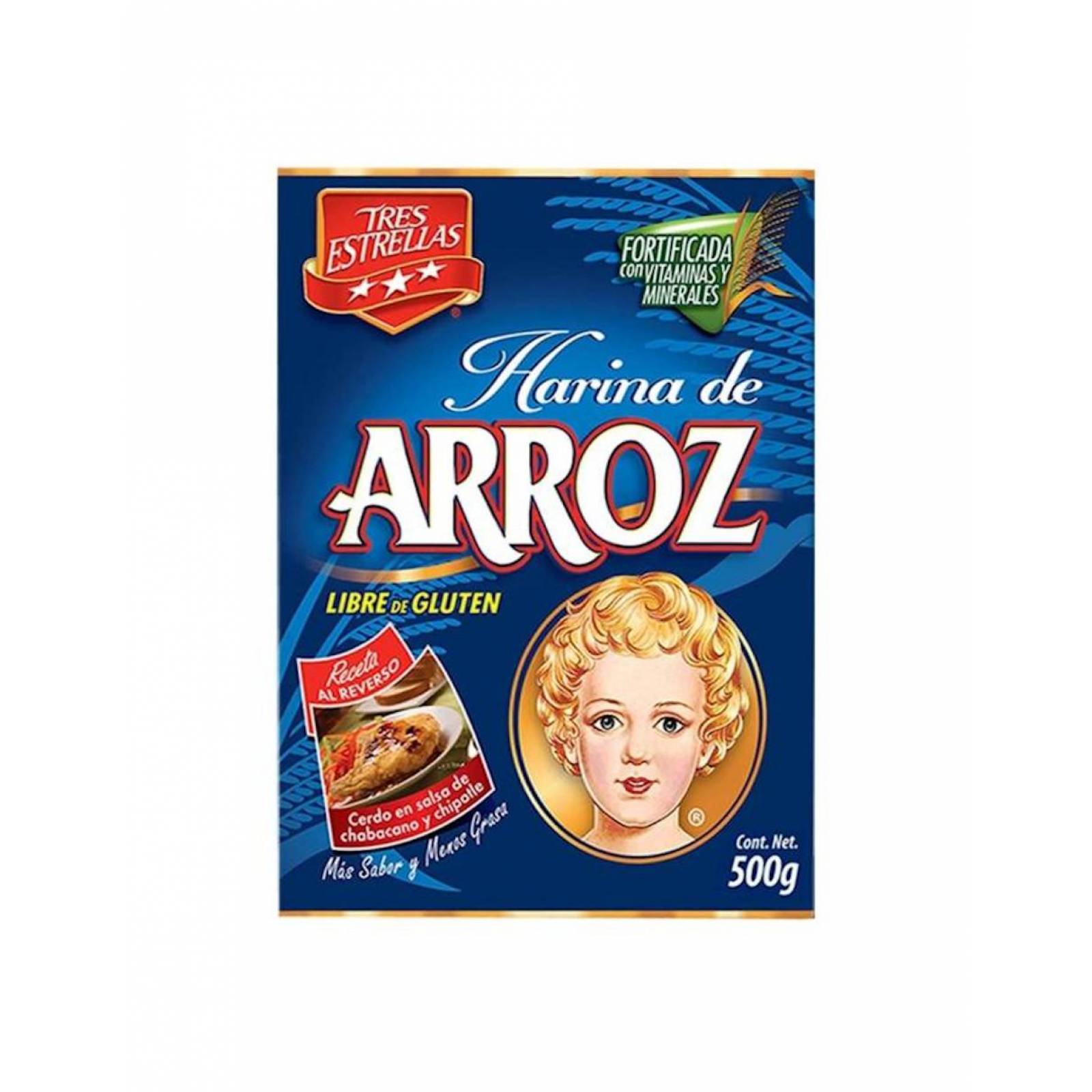 Pack de 12 Harina Tres Estrellas Arroz de 500g 