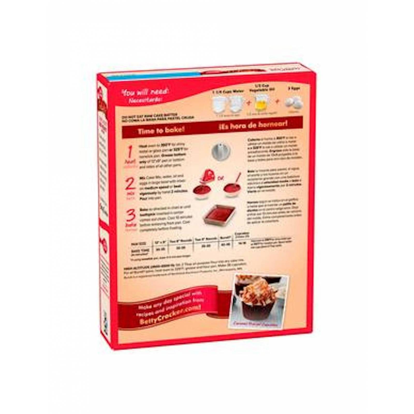 Pack de 12 Harina Betty Crocker P/Pastel Red Velvet de 432g 