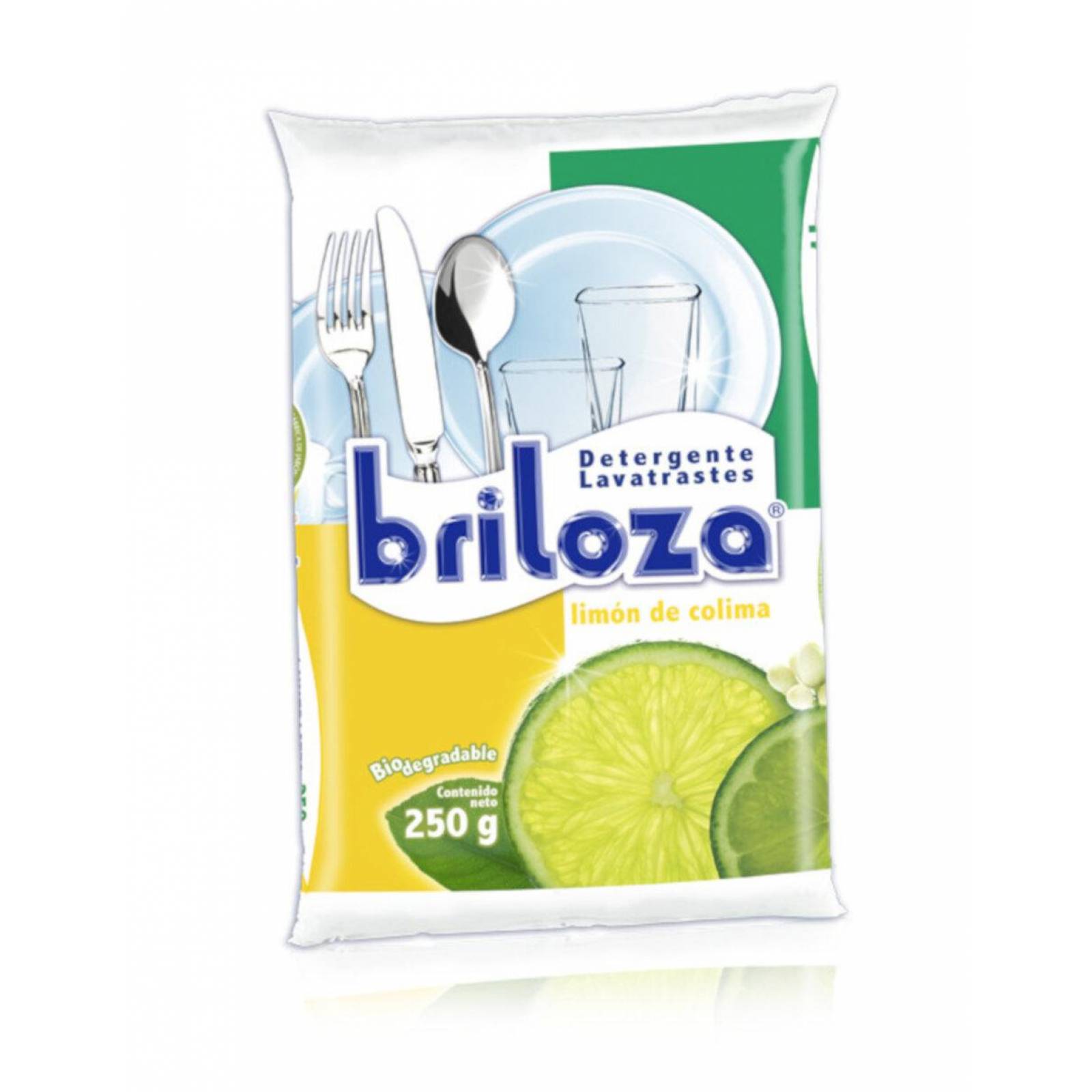 Pack de 20 Lavatrastes en Polvo Briloza Limón 250 gr 