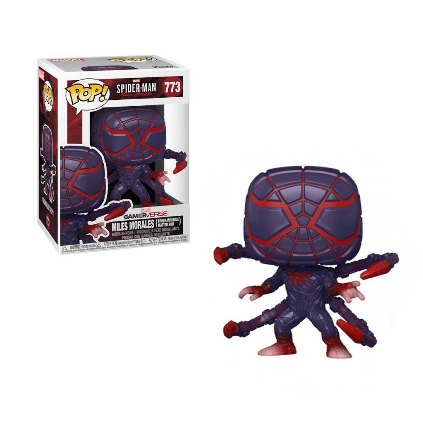 Miles Morales Traje Materia Programable Funko Pop Games Miles Morales Game 