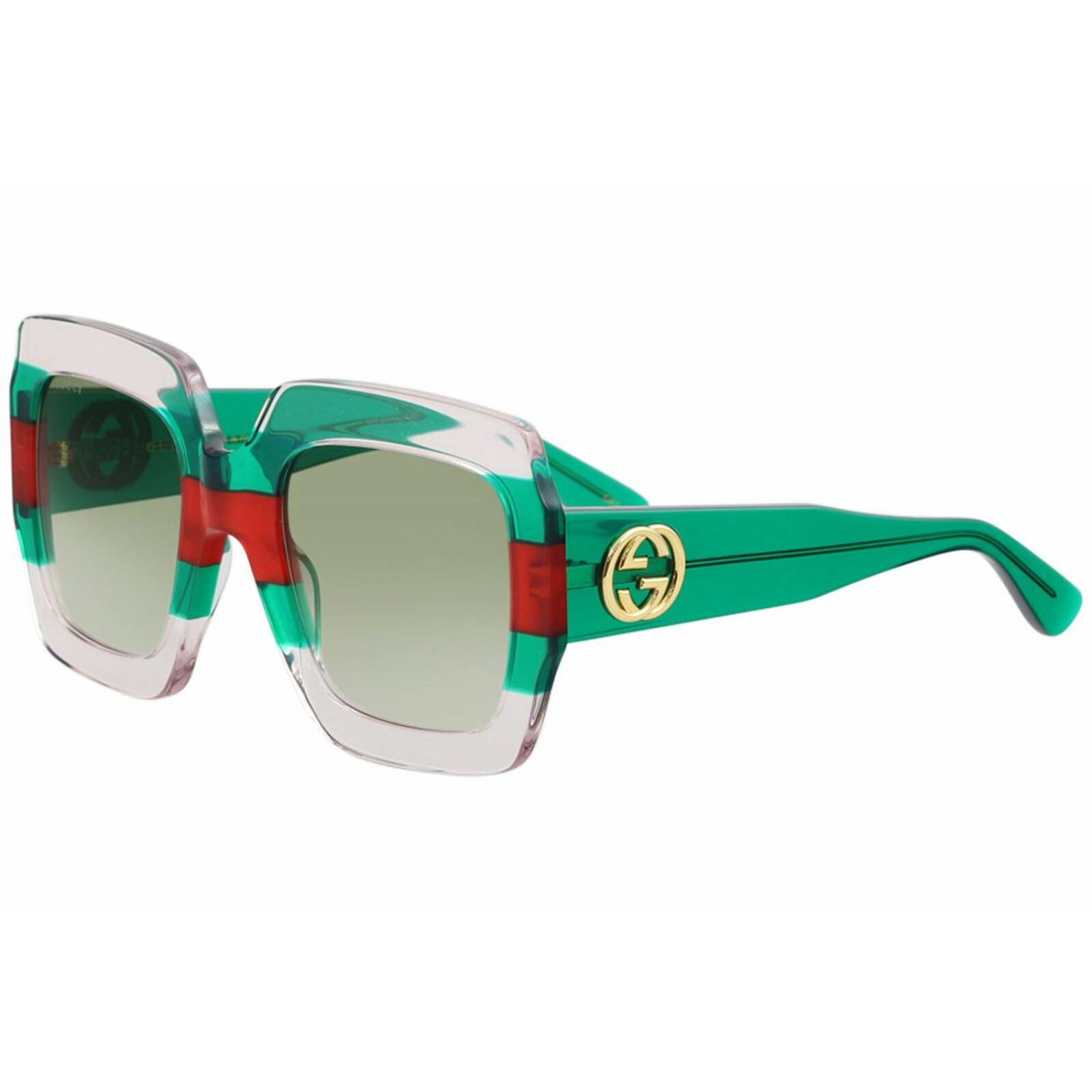 Lentes de Sol Gucci Gg0178s 001 Oversized Square 