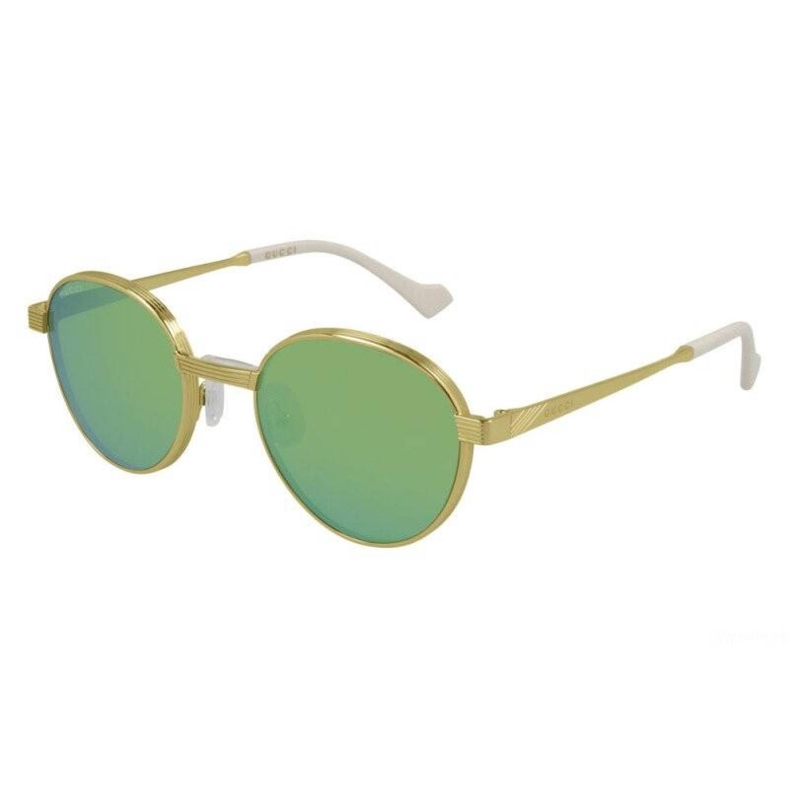 Lentes de Sol Gucci Gg0872s 002 Round Metal 