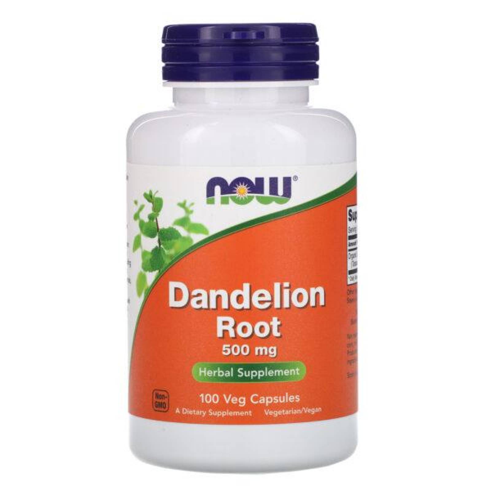 Dandelion Root Now Raíz de Diente de León 500mg 100 Cápsulas 