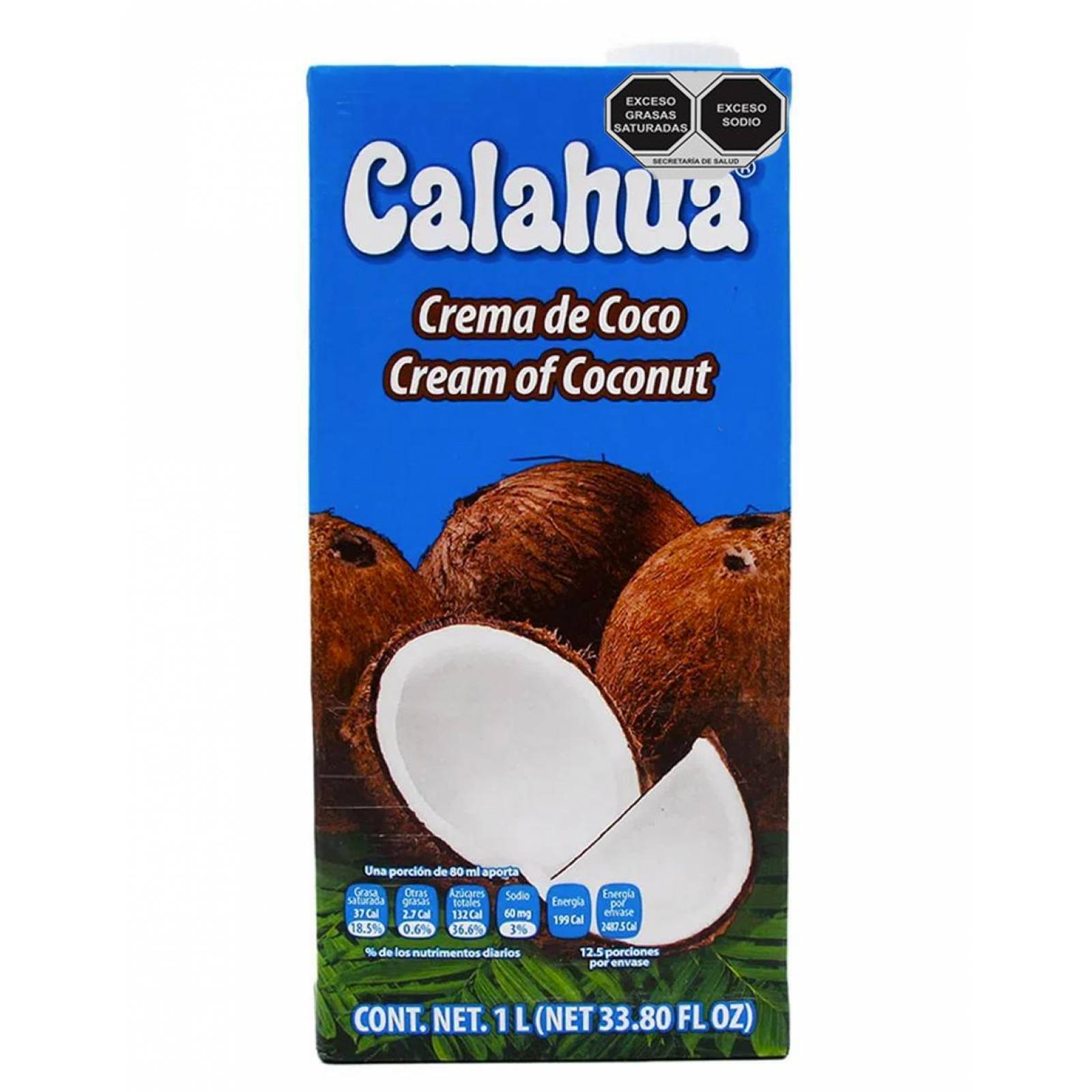 Pack de 6 Crema Calahua De Coco (Tetra Brick) 1 L