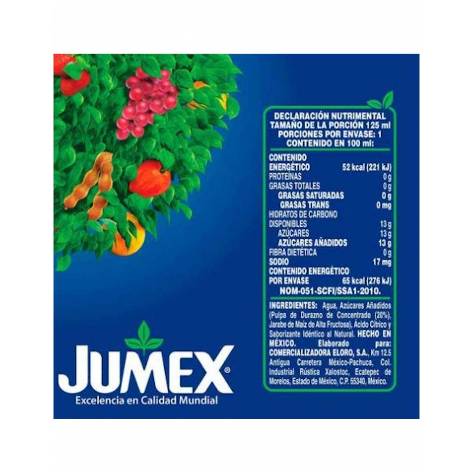 Pack de 50 Jugo Jumex Mini Durazno de 125 ml 