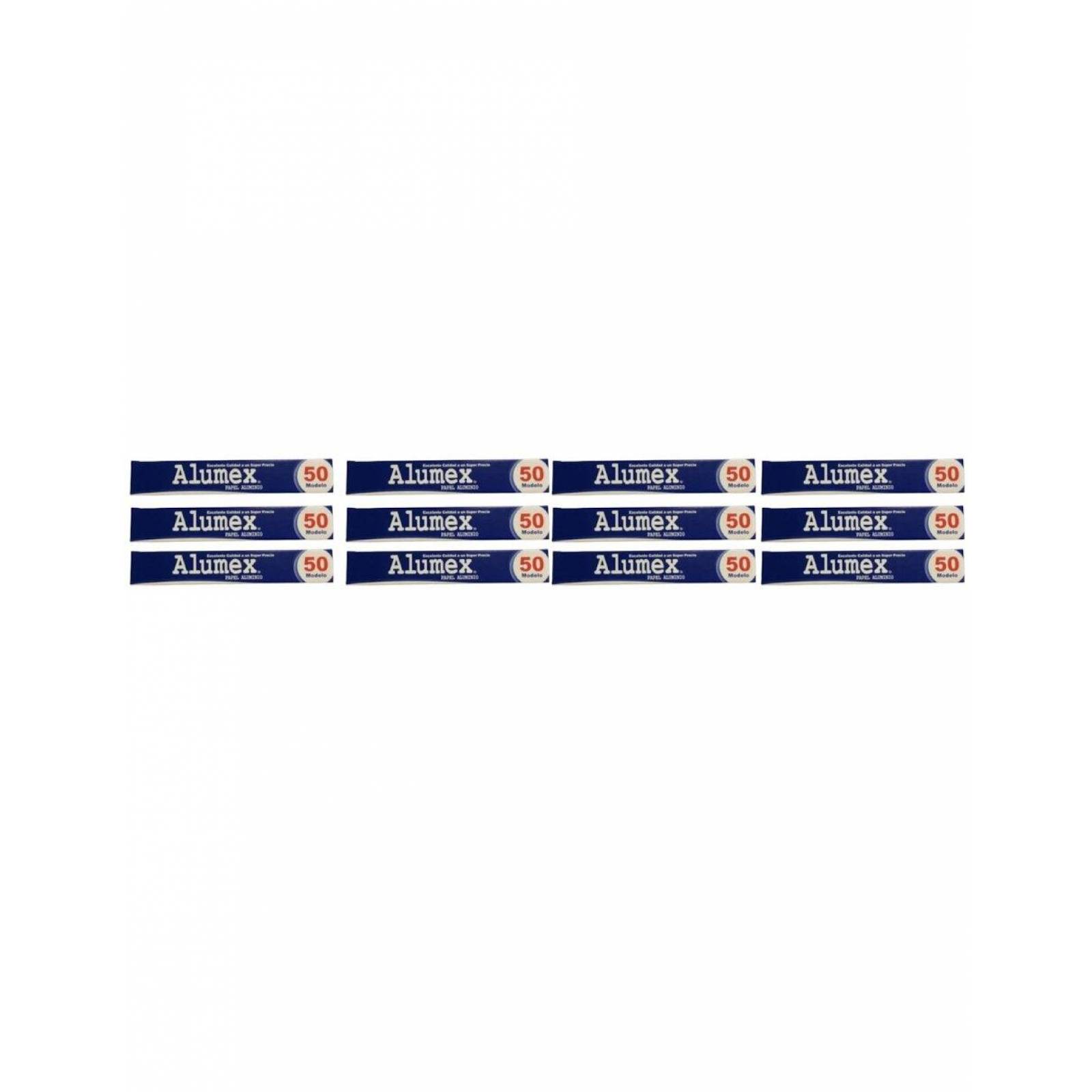 Pack de 12 Papel Alumino Alumerza de 50 mts 