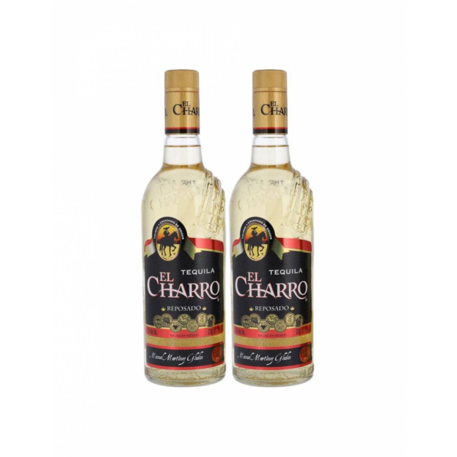 Tequila El Charro Reposado Dos Botellas 750 ml 