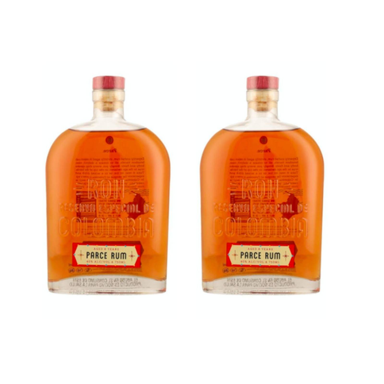Pack de 2 Ron Parce 8 Años 750 ml 
