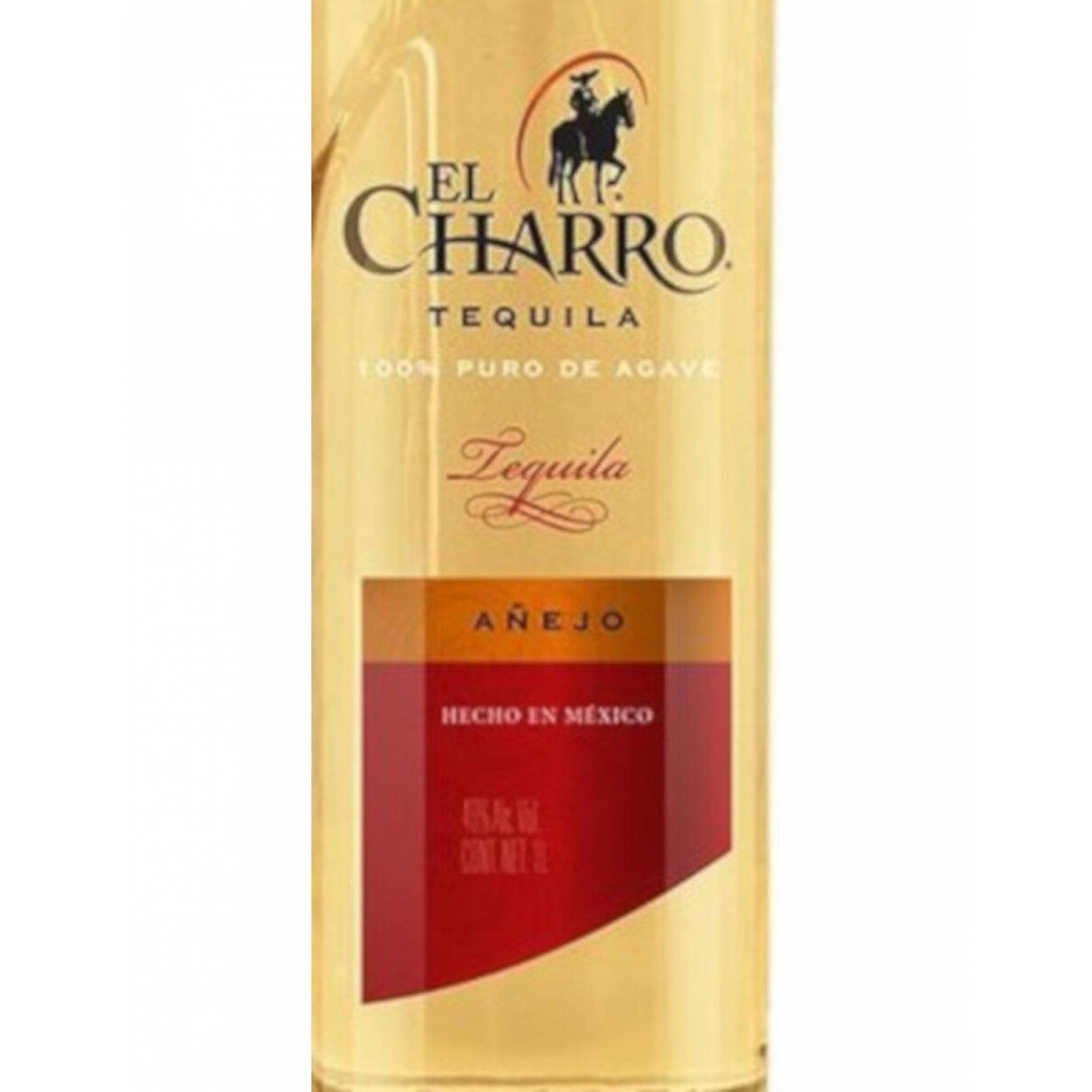 Pack de 2 Tequila El Charro Añejo 100% 1 L 