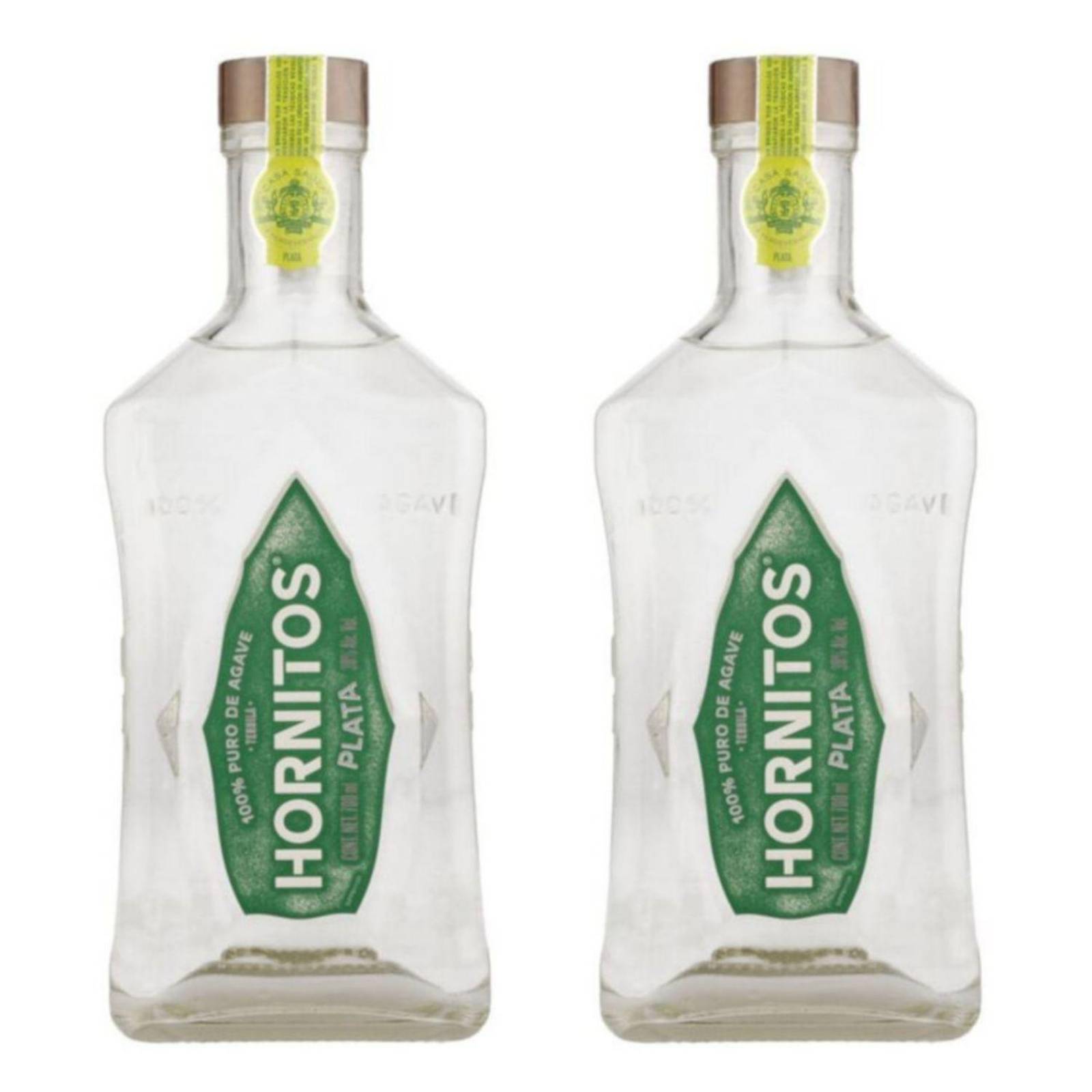 Pack de 2 Tequila Sauza Hornitos Plata 1 L 