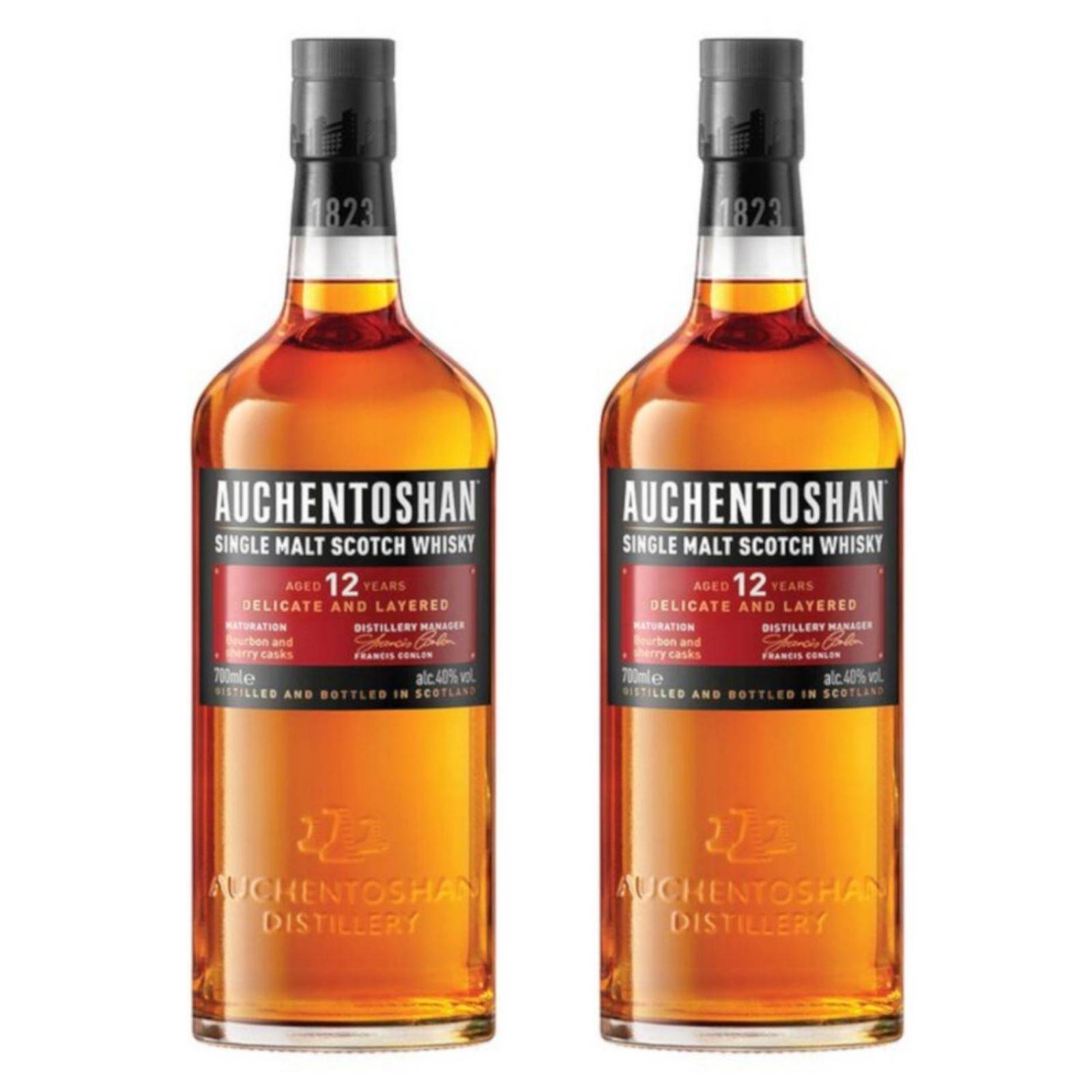 Pack de 2 Whisky Auchentoshan 12 Años 700 ml 