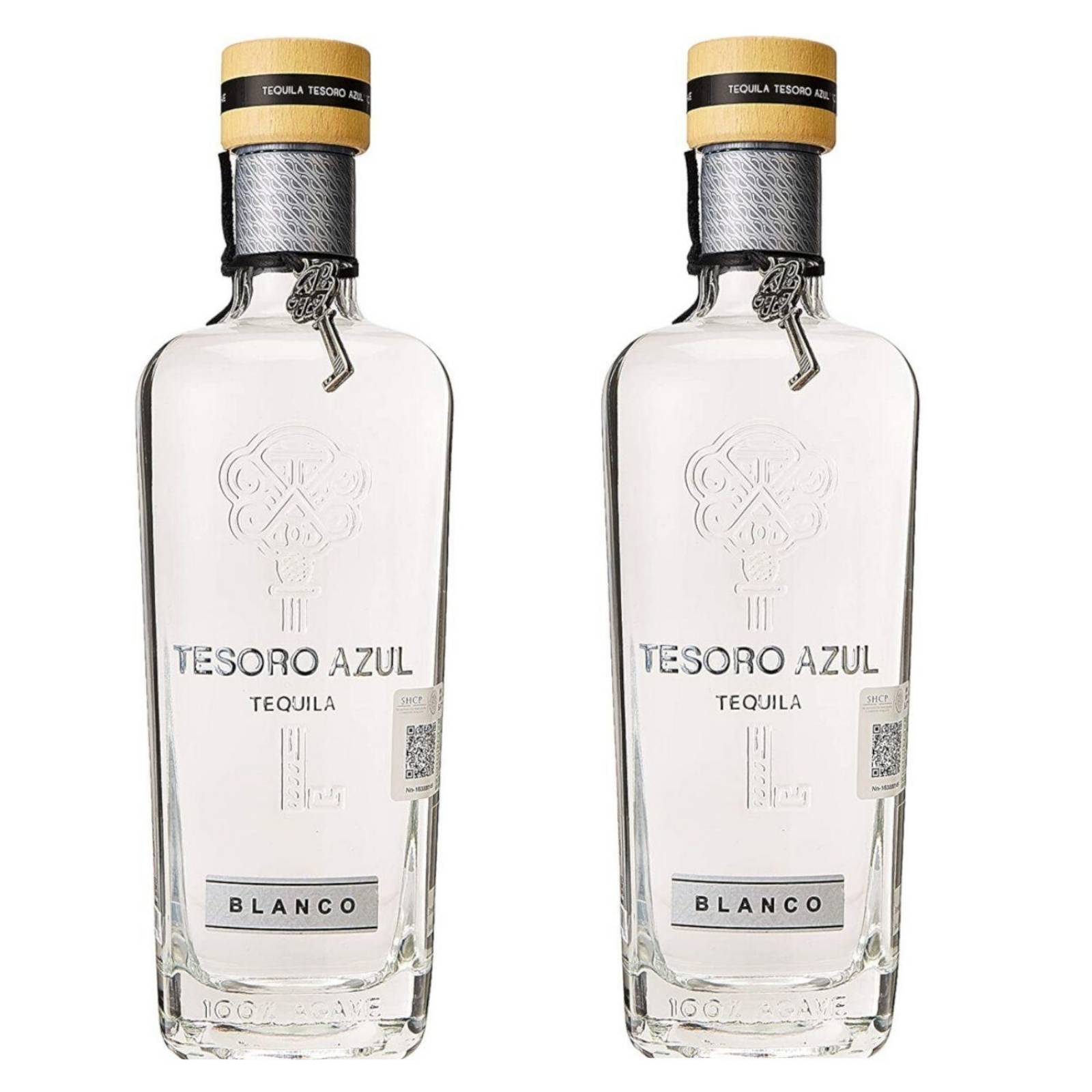 Pack de 2 Tequila Tesoro Azul Blanco 750 ml 