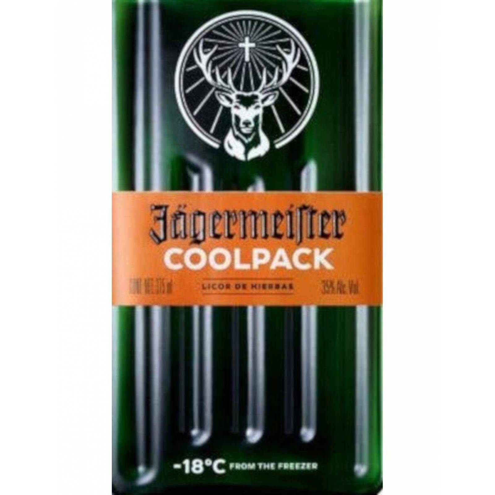 Pack de 2 Licor Jagermeister Coolpack 350 ml 