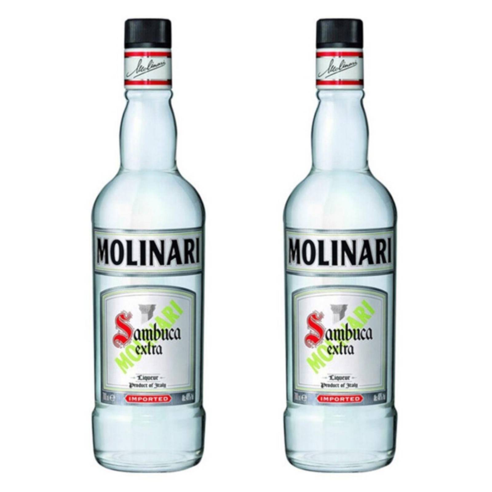 Pack de 2 Licor Molinari Sambuca Extra Dulce 700 ml 