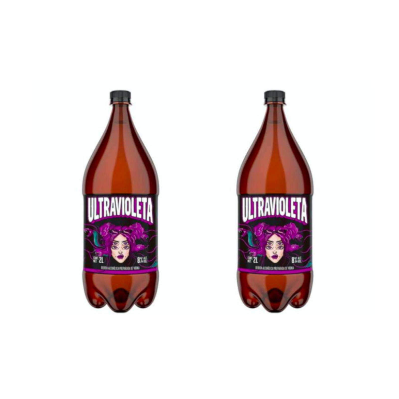 Pack de 2 Vodka Ultravioleta Uva 2 L