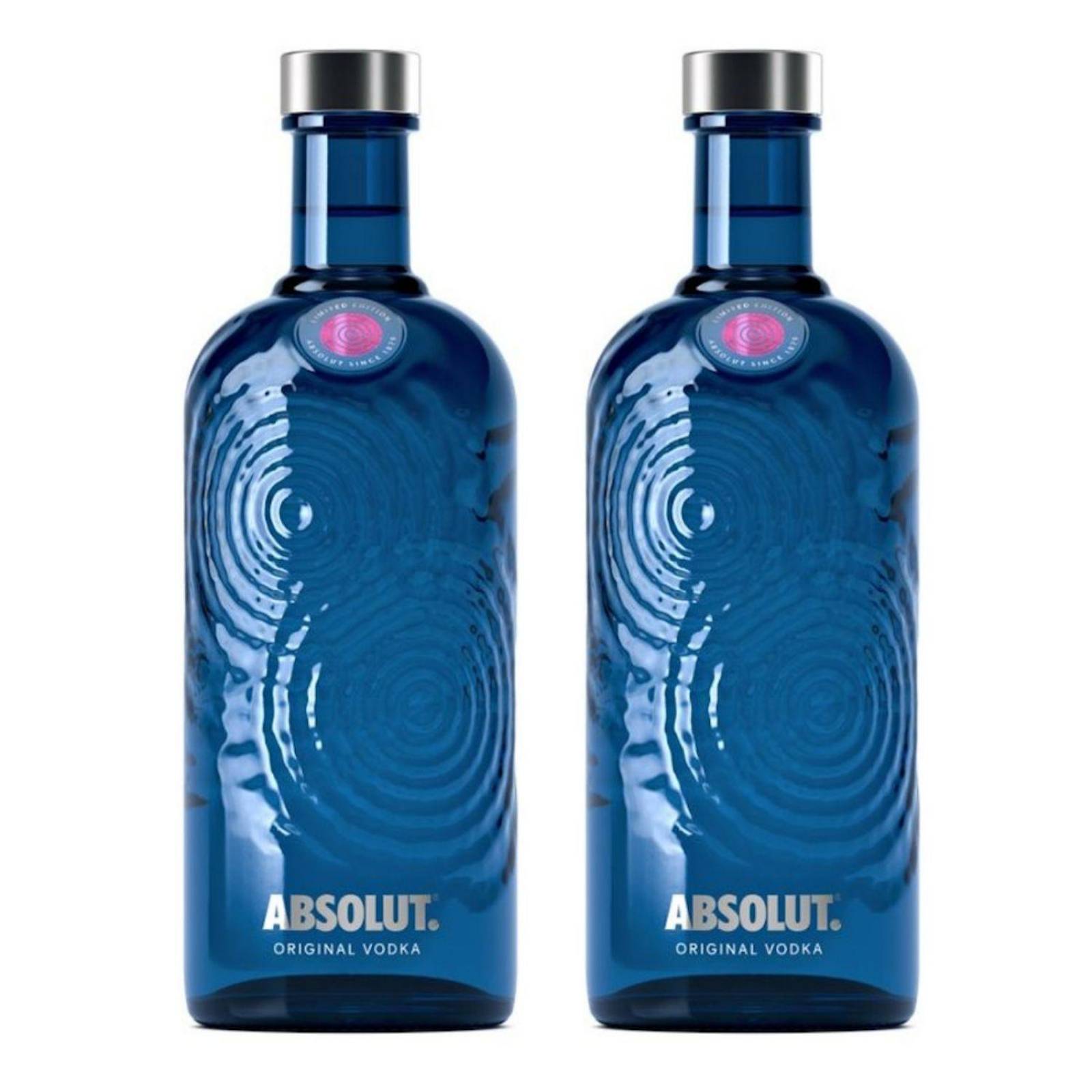 Pack de 2 Vodka Absolut Azul Edición Voices 750 ml 
