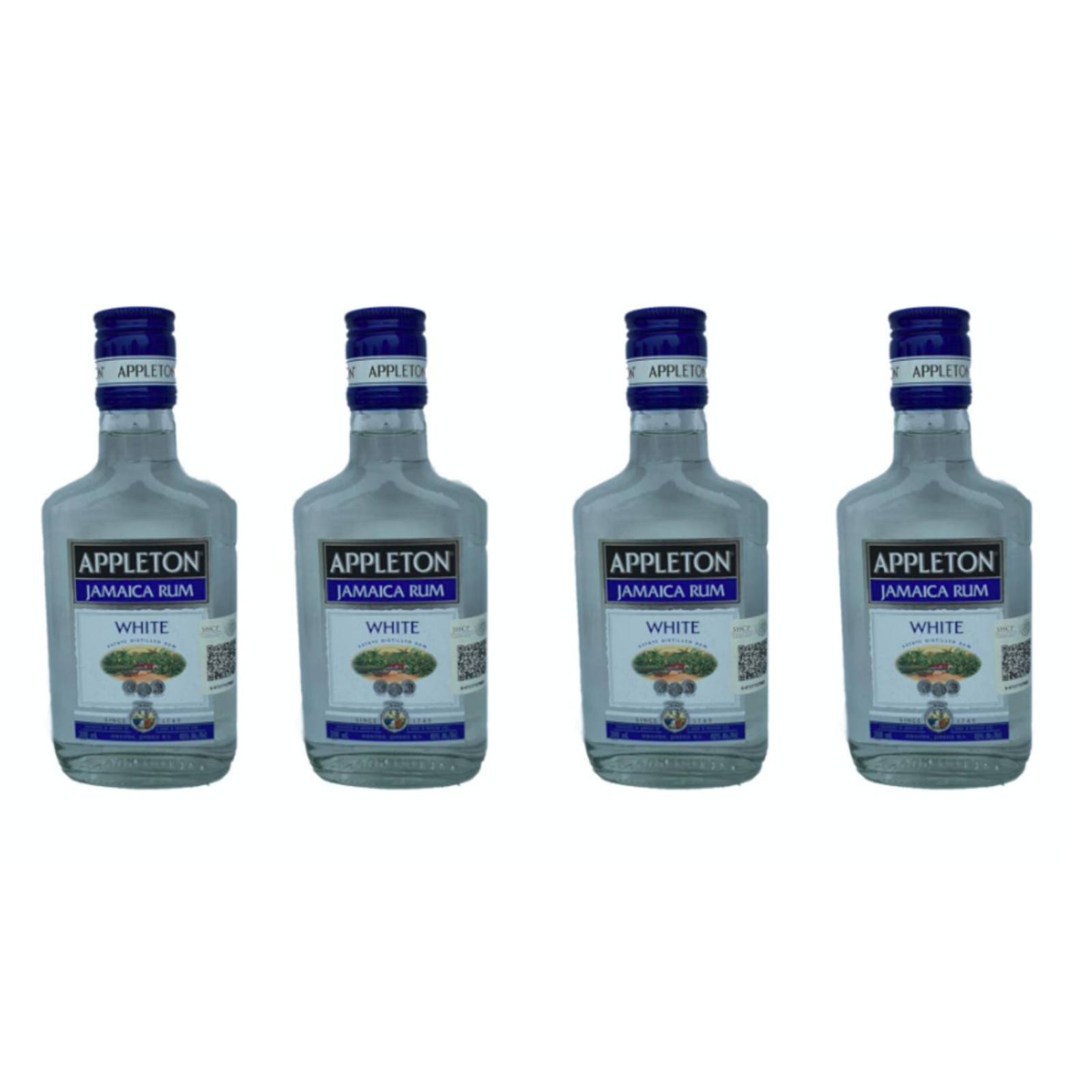 Pack de 4 Ron Appleton Estate Blanco 200 ml 