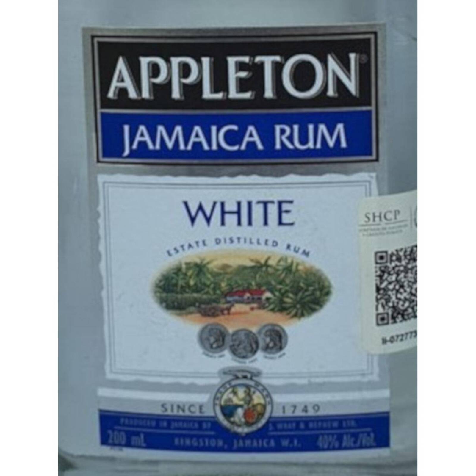 Pack de 4 Ron Appleton Estate Blanco 200 ml 