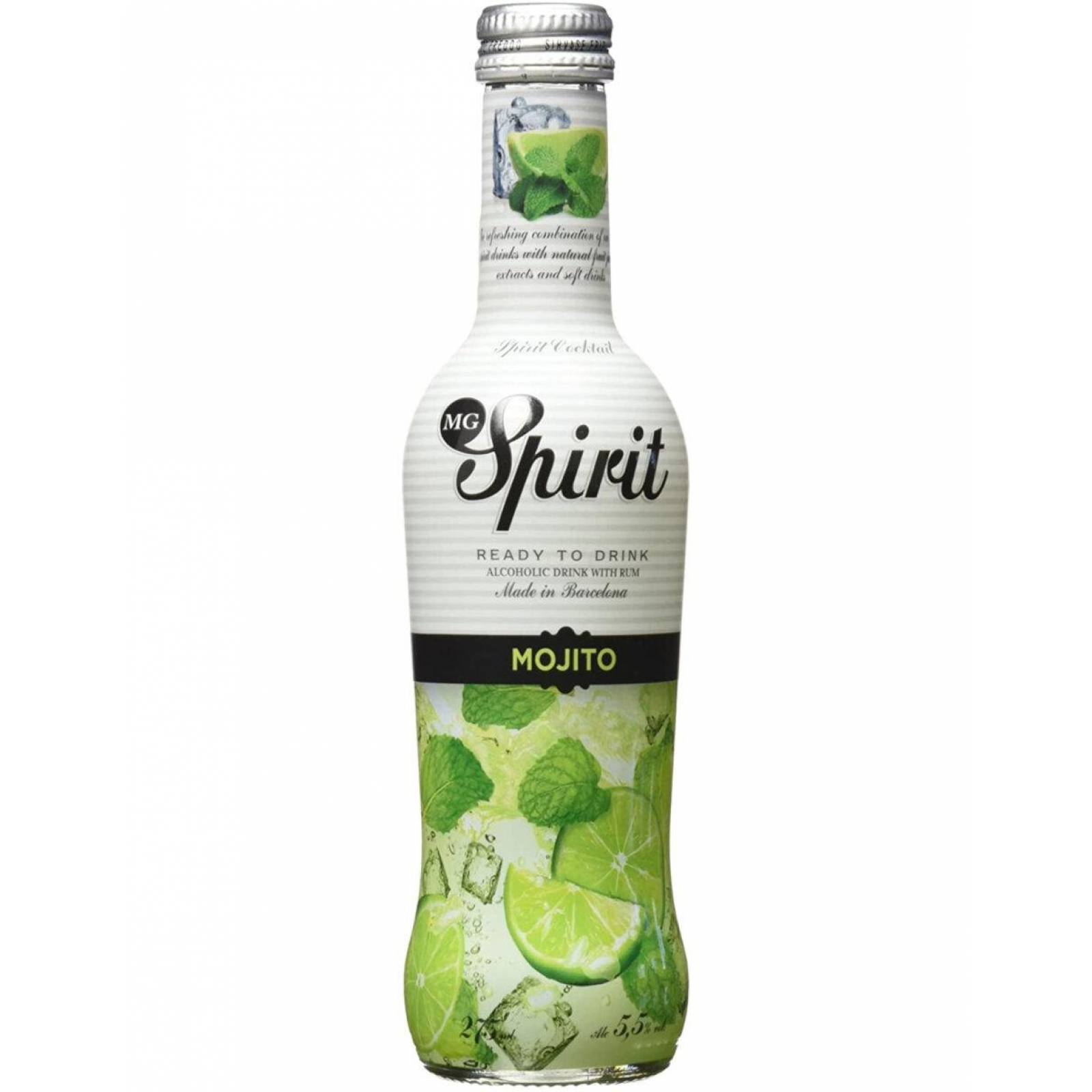 Pack de 4 Ron MG Spirit Mojito 275 ml