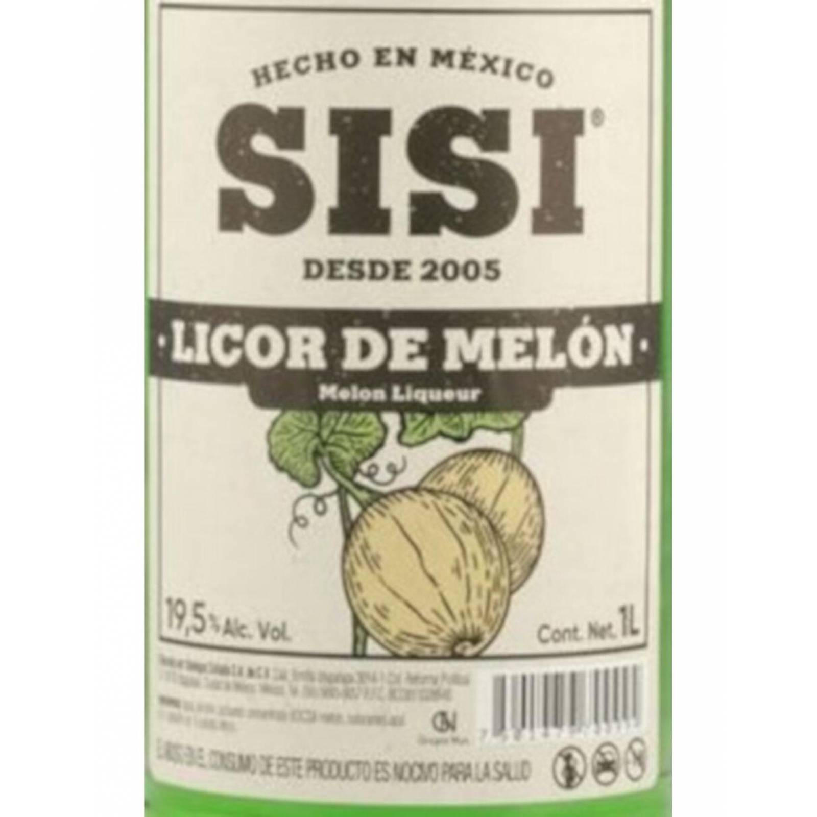 Pack de 4 Licor Sisi Melón 1 L 