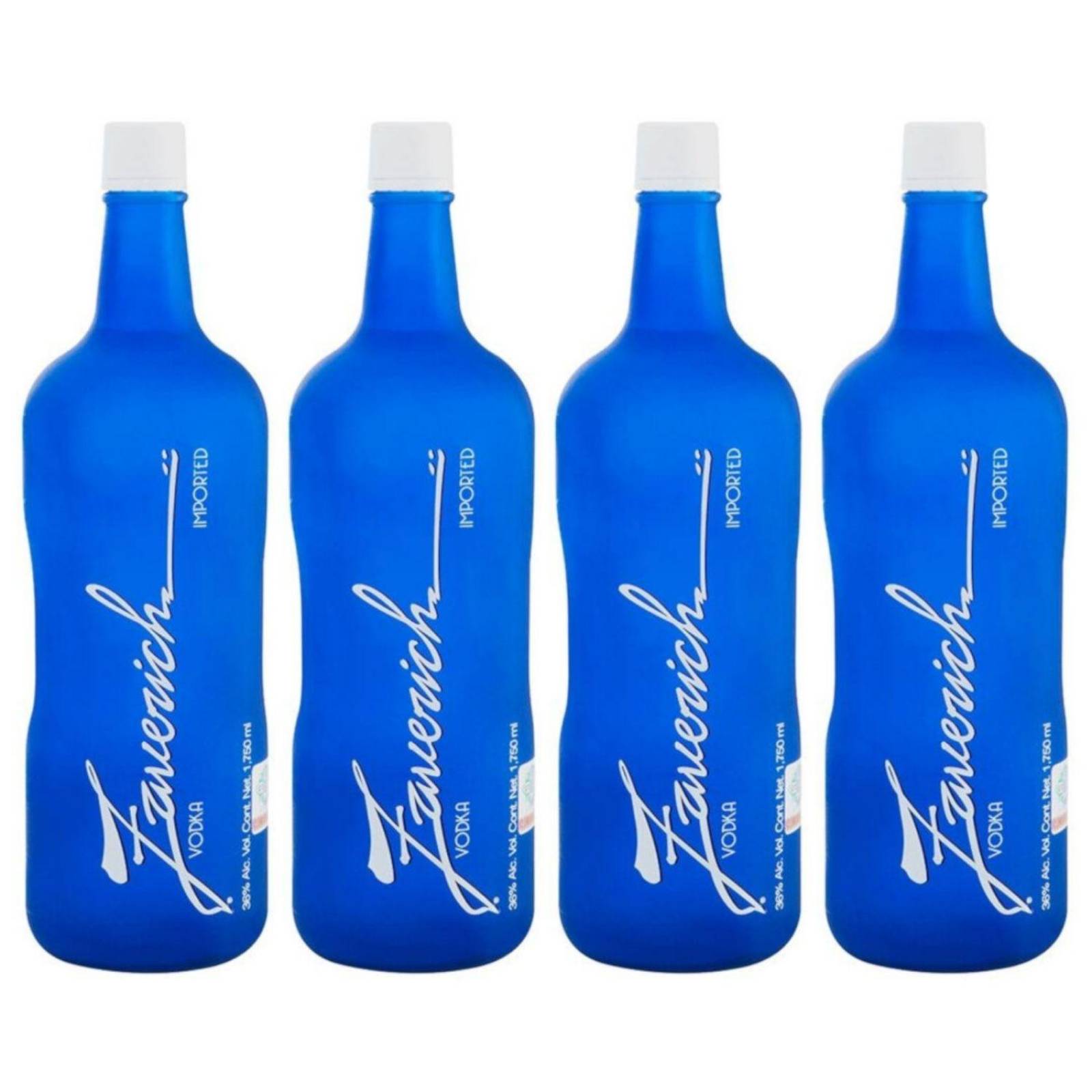 Pack de 4 Vodka Zaverich Premium 1.750 ml 