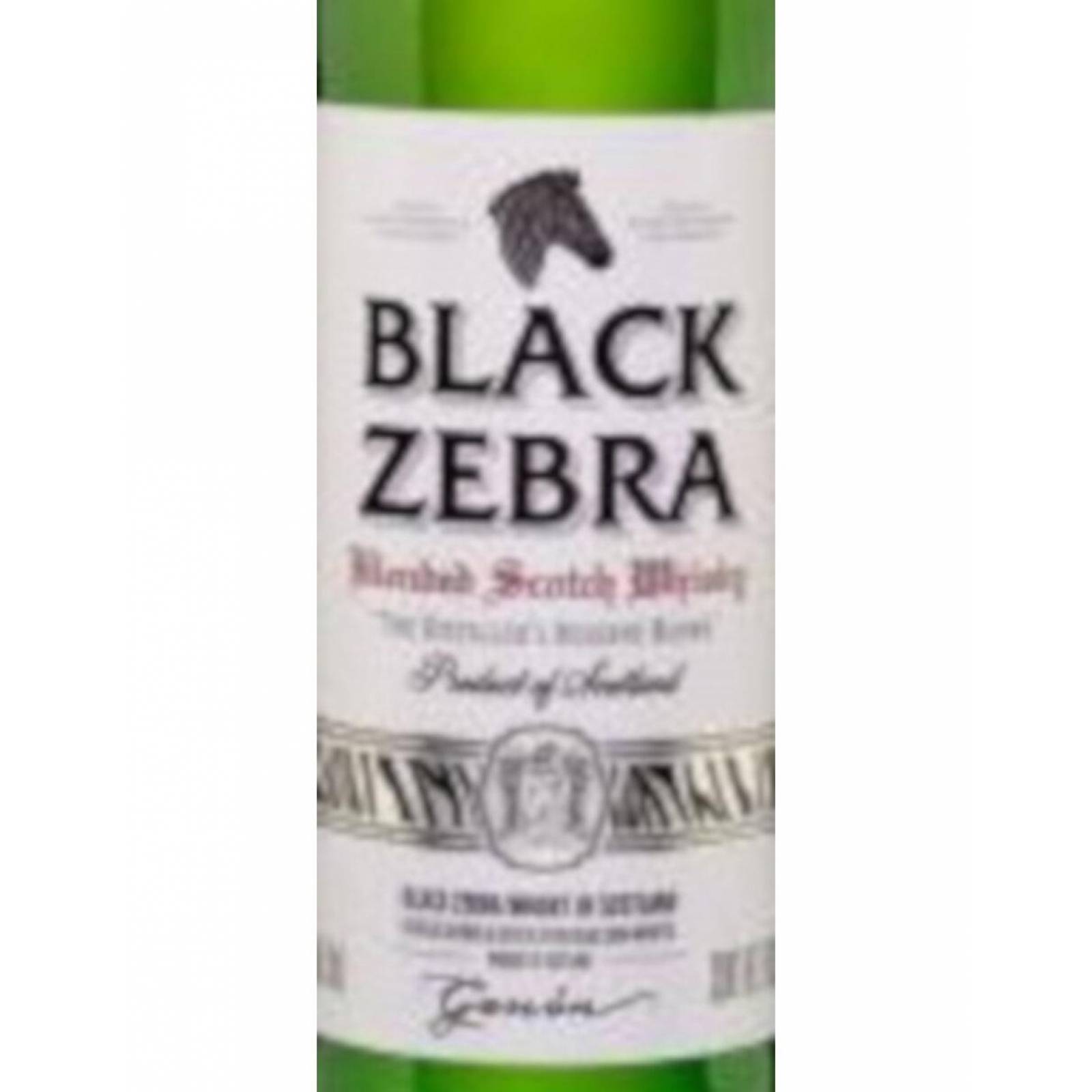 Pack de 4 Whisky Black Zebra 750 ml 