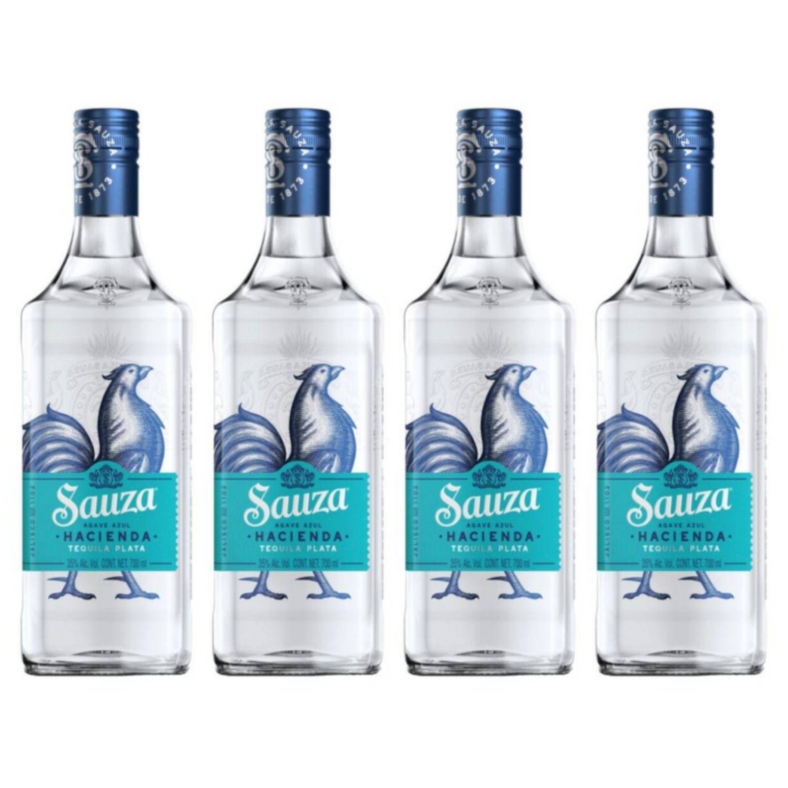 Pack de 4 Tequila Sauza Hacienda Plata 700 ml 