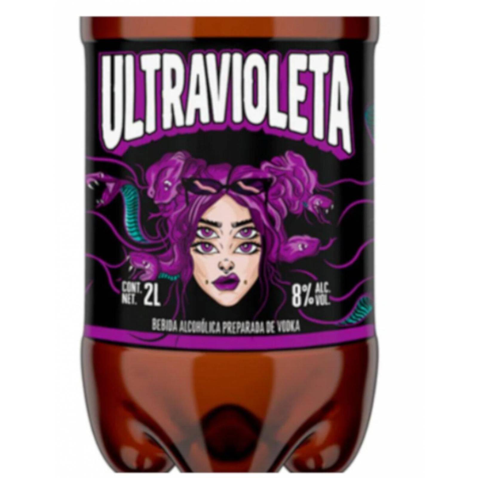 Pack de 4 Vodka Ultravioleta Uva 2 L