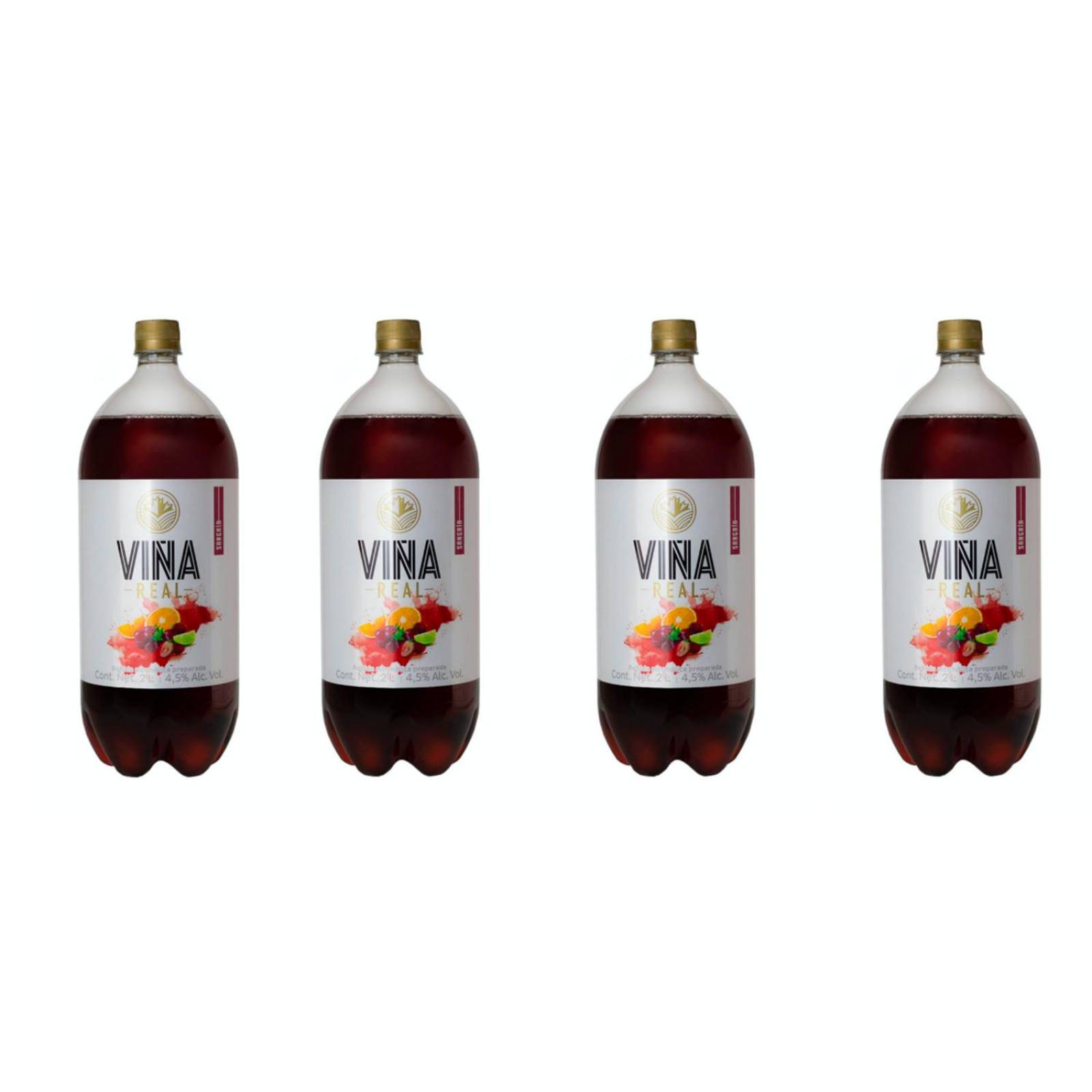 Pack de 4 Cooler Viña Real Sangría 2 L 