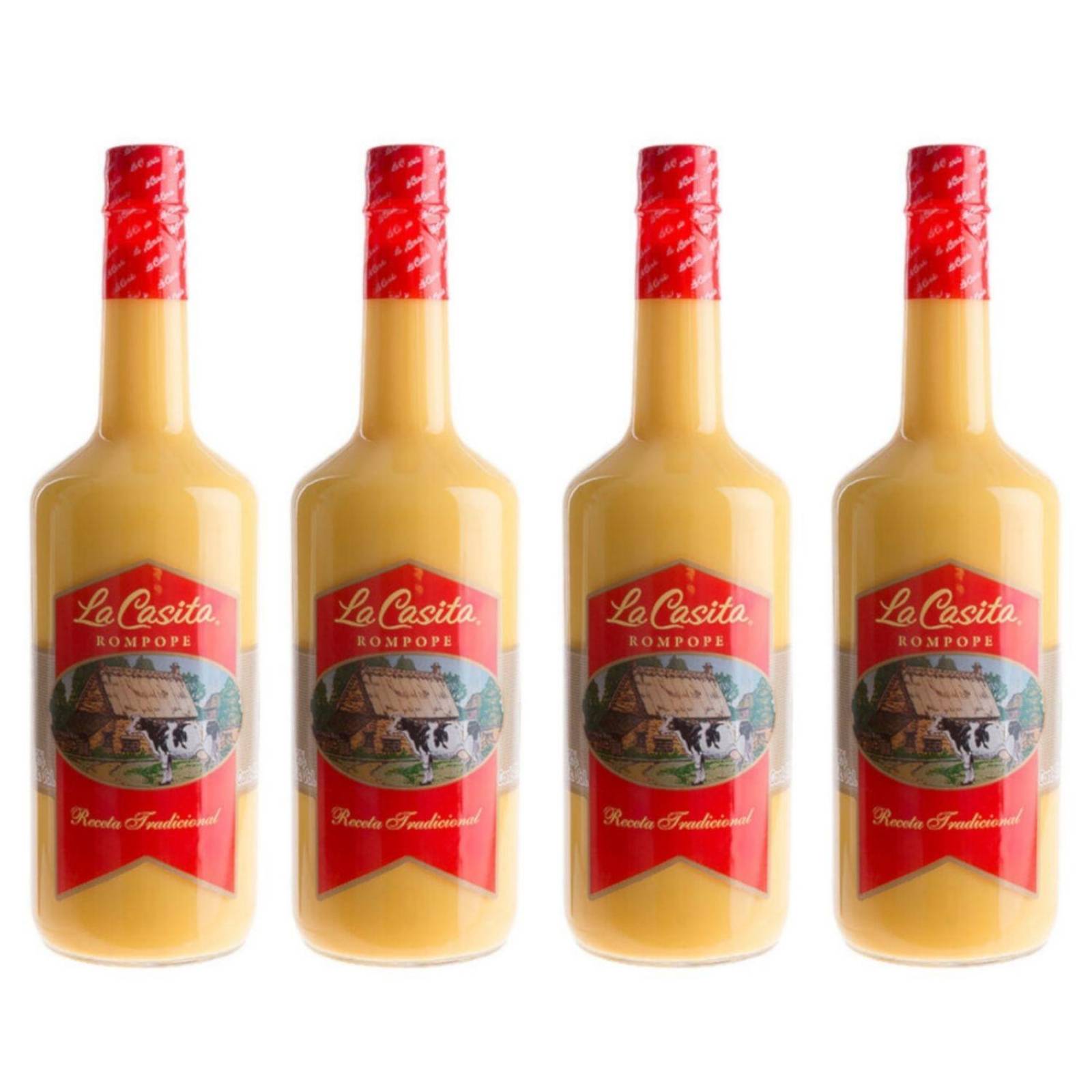 Pack de 4 Rompope La Casita 1 L