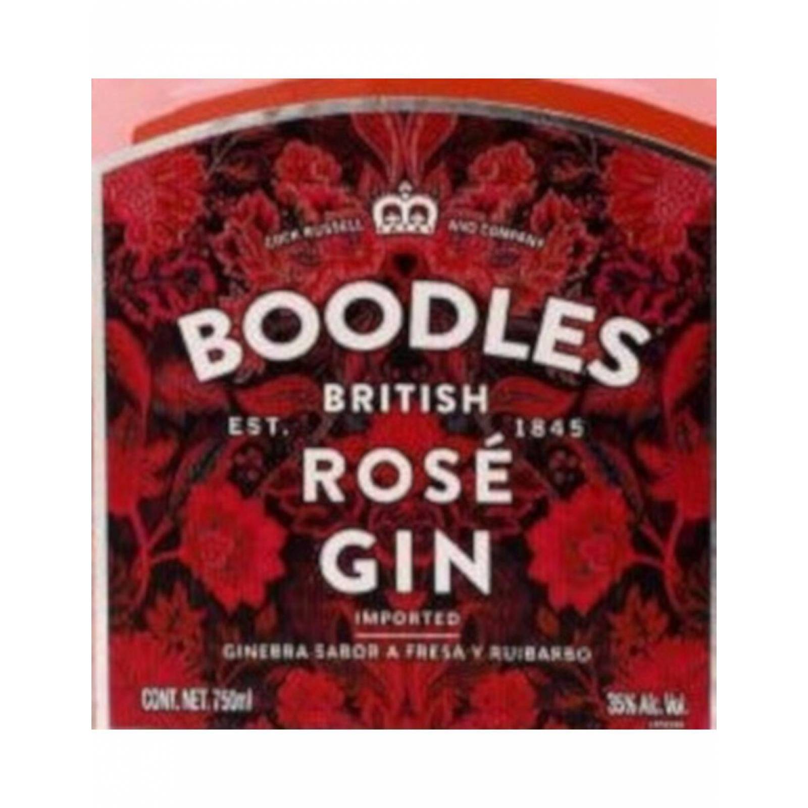 Pack de 4 Ginebra Boodles Rose 750 ml 