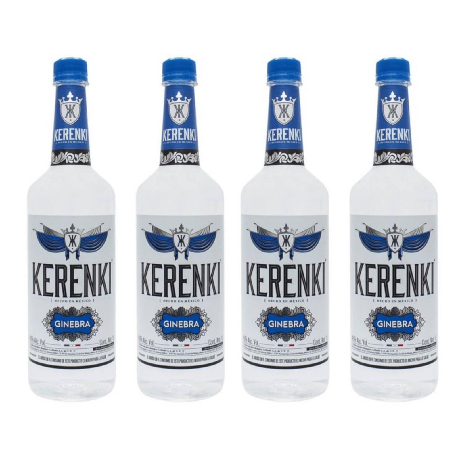 Pack de 4 Ginebra Kerenki 1 L 