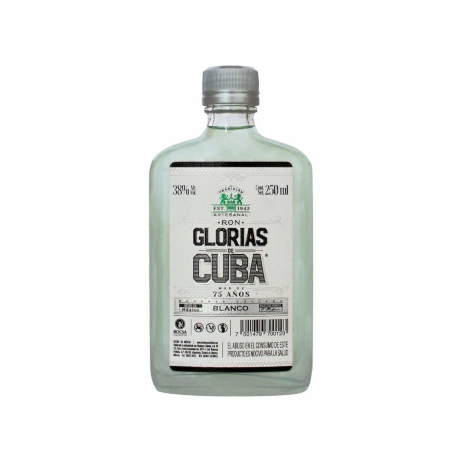 Pack de 6 Ron Glorias de Cuba Blanco 250 ML